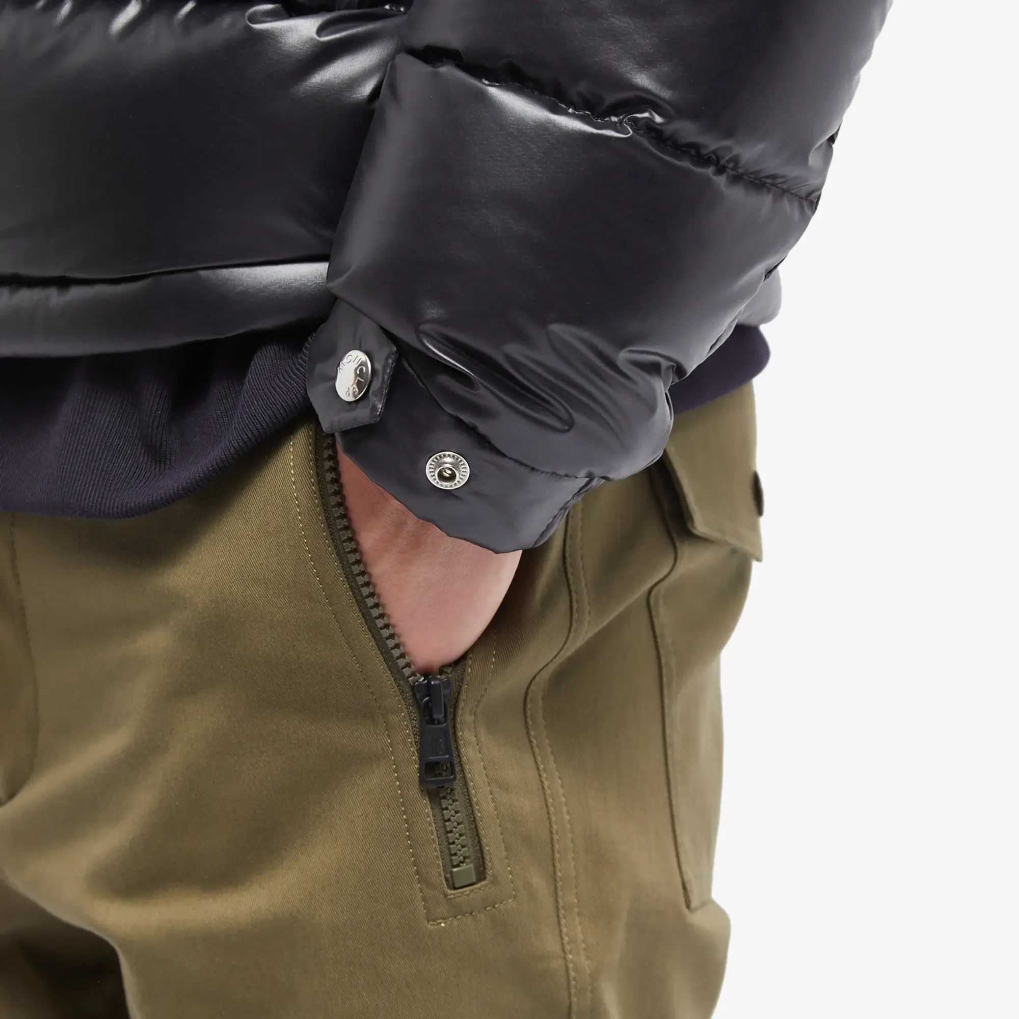 Moncler Men's Utility Zip Trouser Khaki