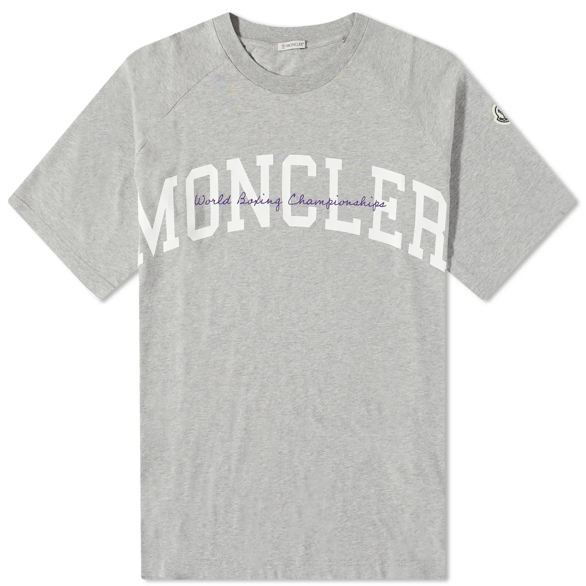 Moncler Men's Varsity Logo T-Shirt Grey