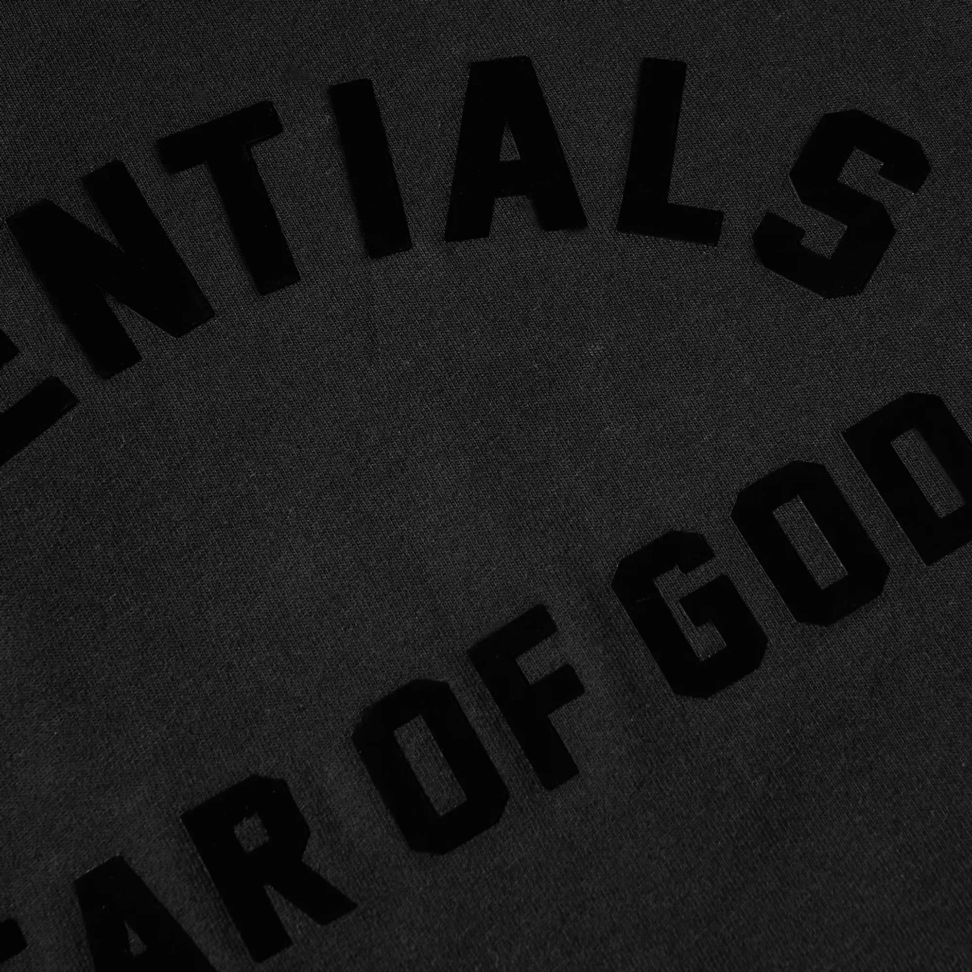 Fear of God ESSENTIALS Long Sleeve Core 23 Tee Black | 125SP232010F | FOOTY.COM