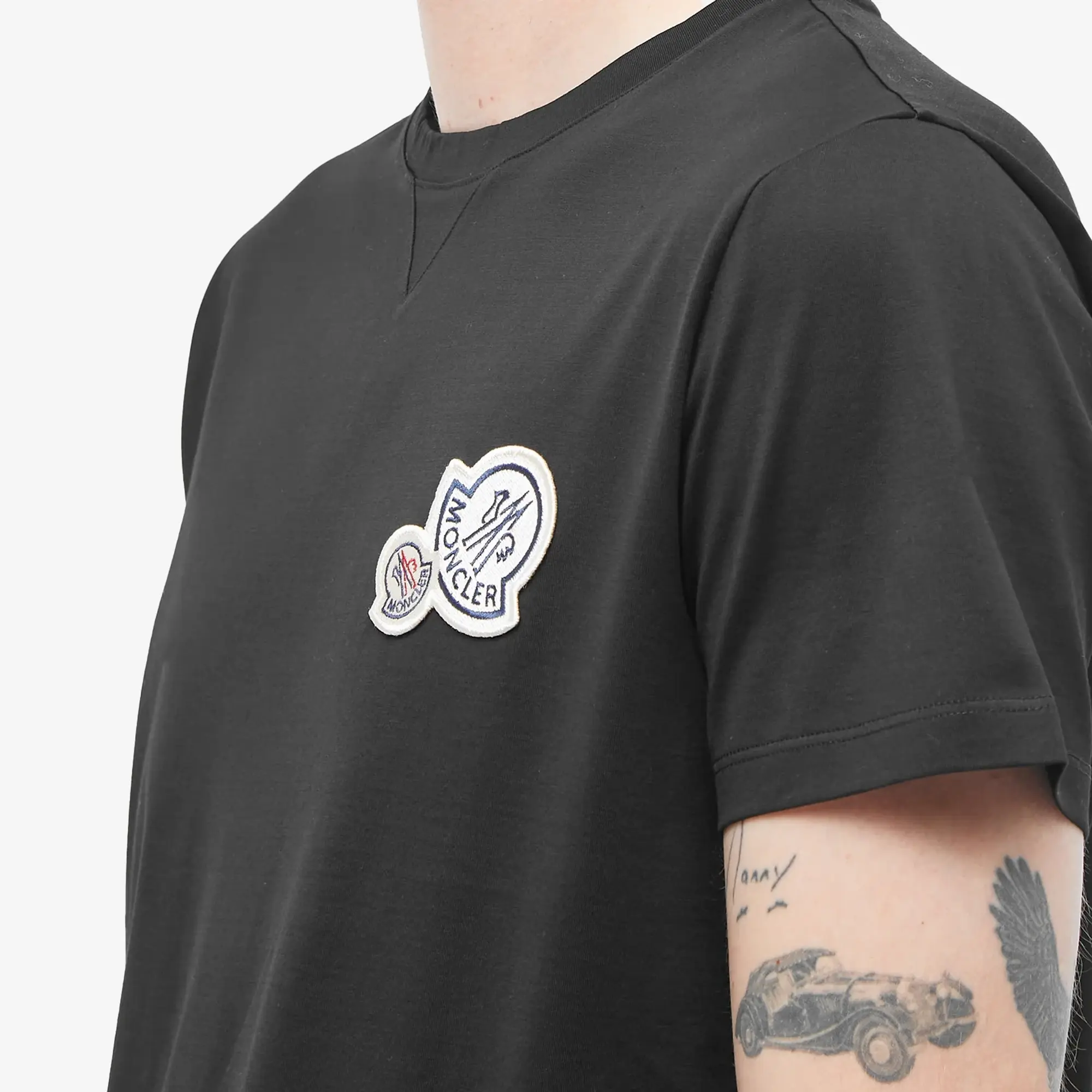 Moncler Men's Multi Logo T-Shirt Black
