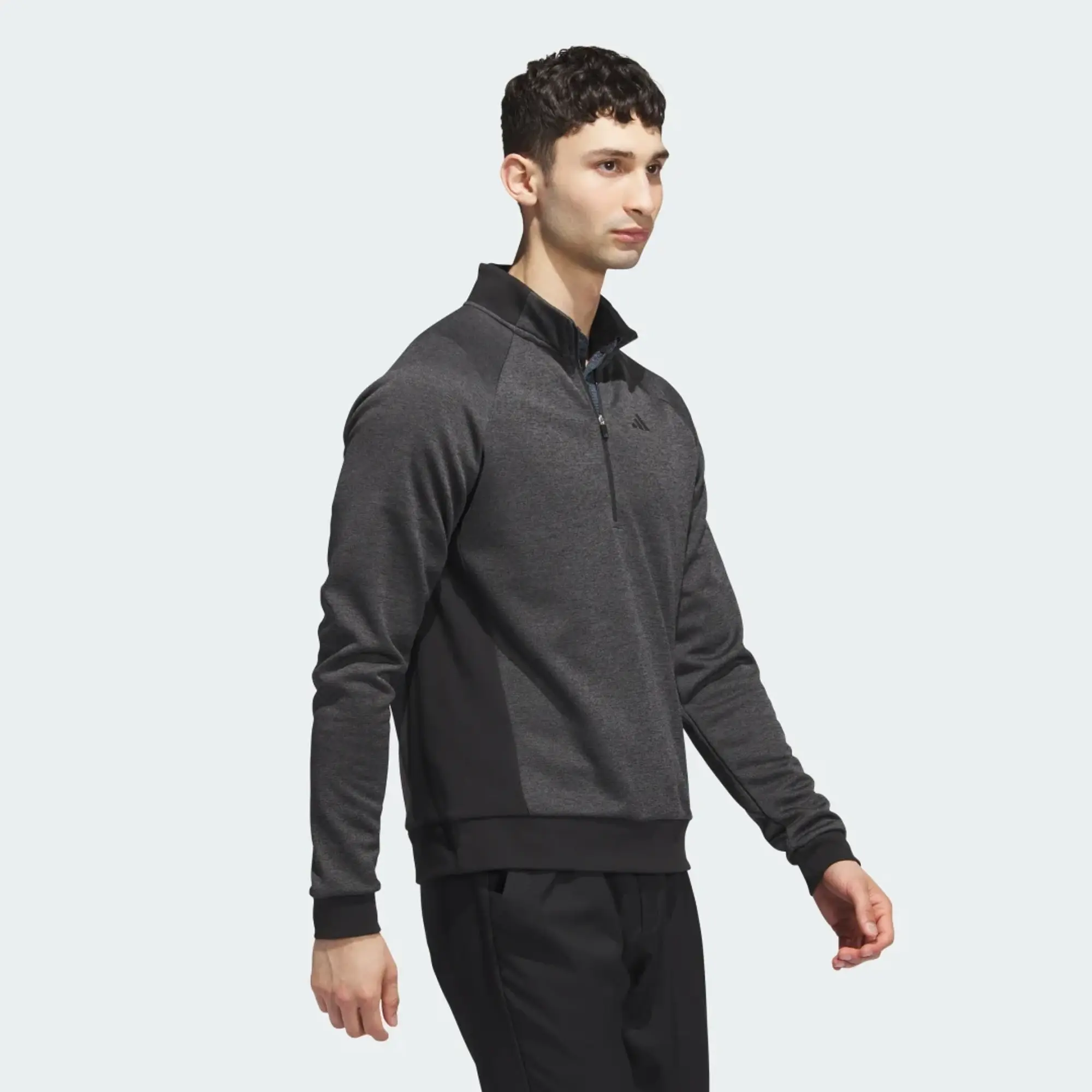 adidas DWR Quarter-Zip Sweatshirt - Black / Grey Six / Black
