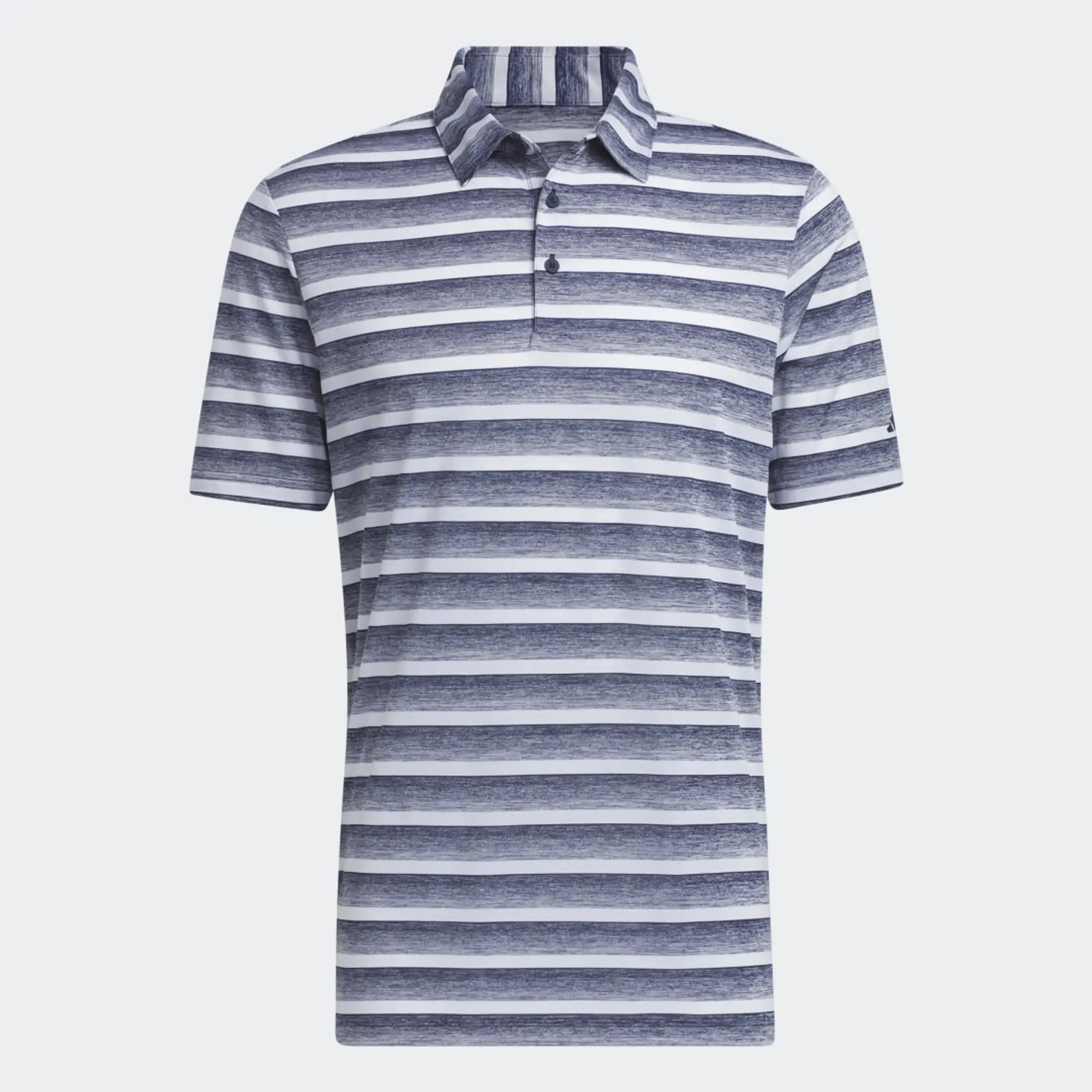 adidas Two-Color Striped Polo Shirt - Collegiate Navy / White