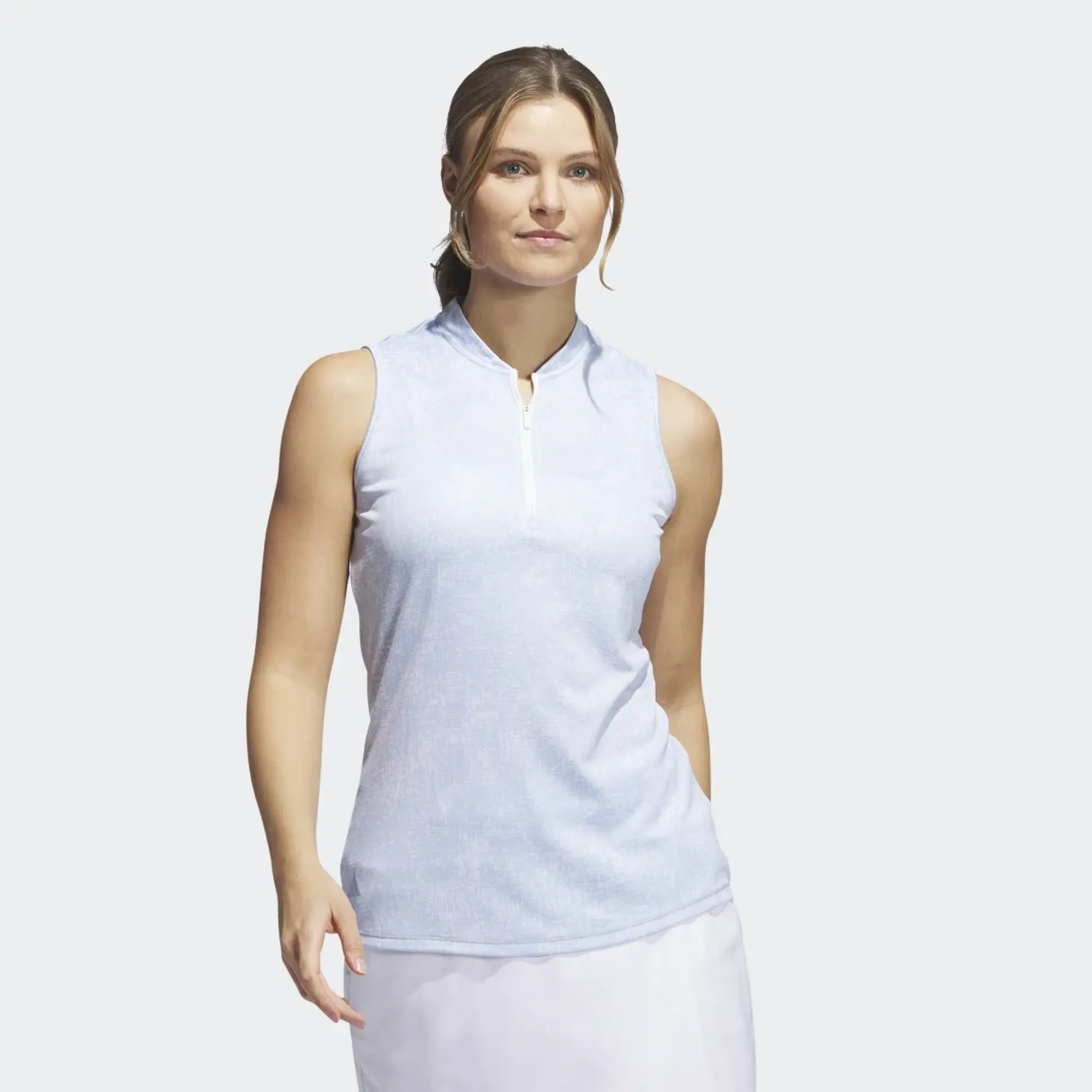 adidas Essentials Sleeveless Polo Shirt - Wonder Blue