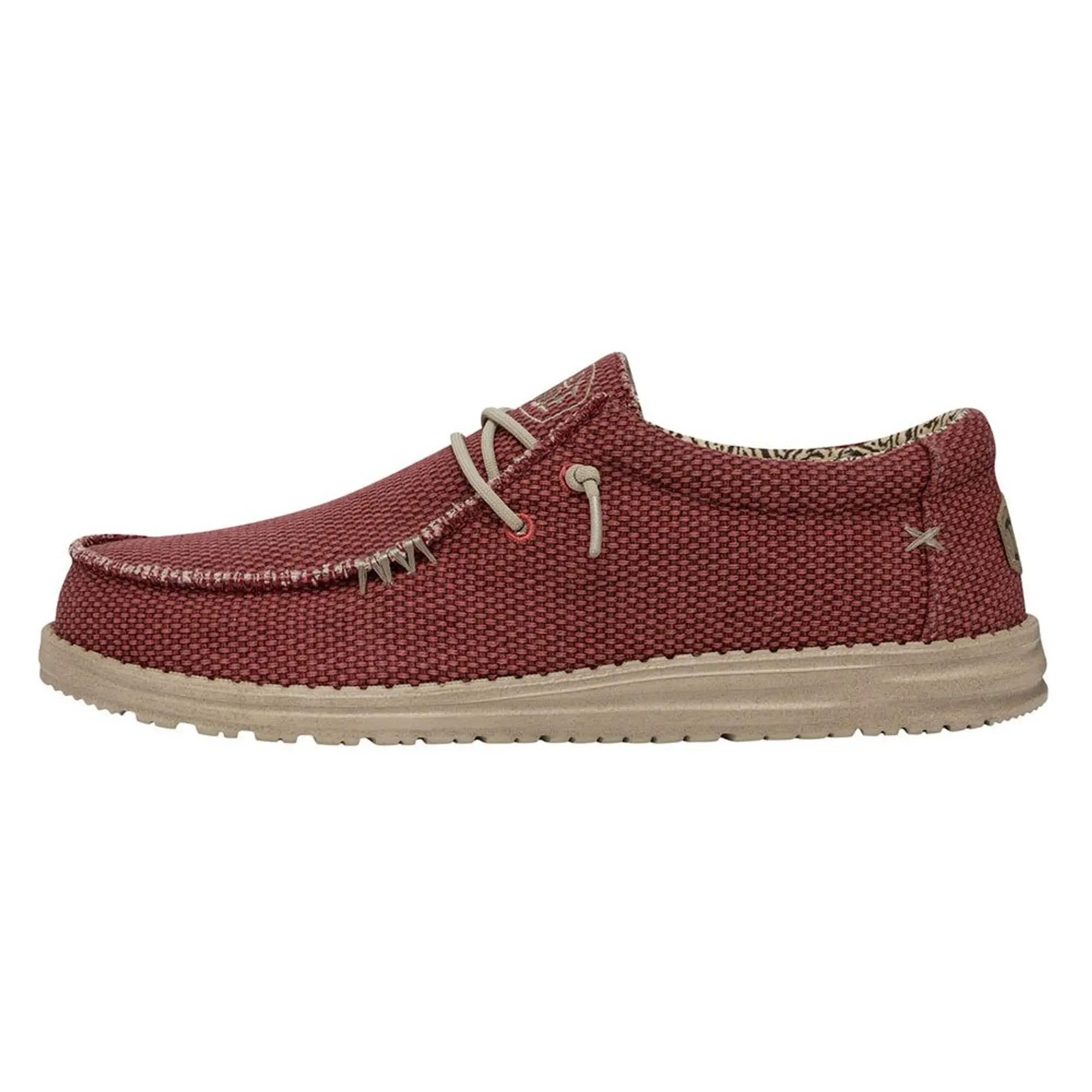 Hey Dude Wally Braided Shoes  - Red