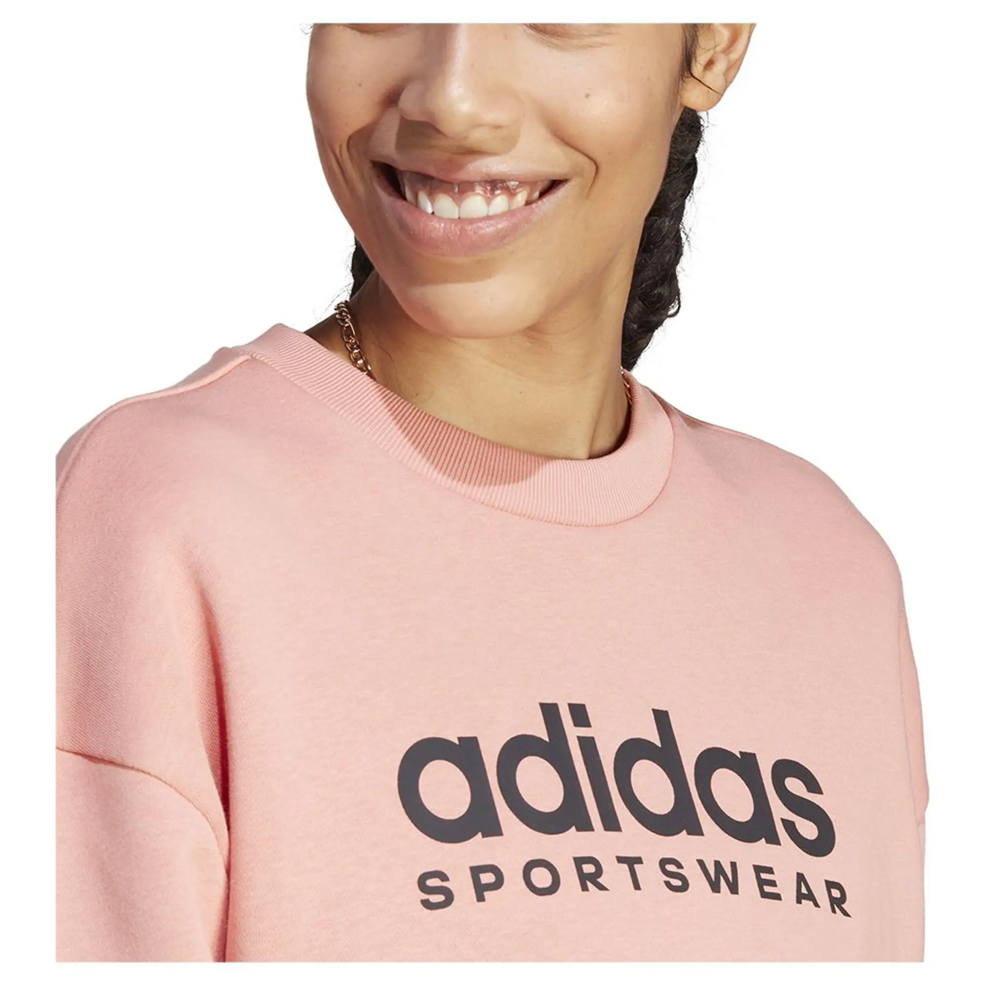 Adidas Sportswear All Szn Fleece Graphic Sweatshirt  - Orange
