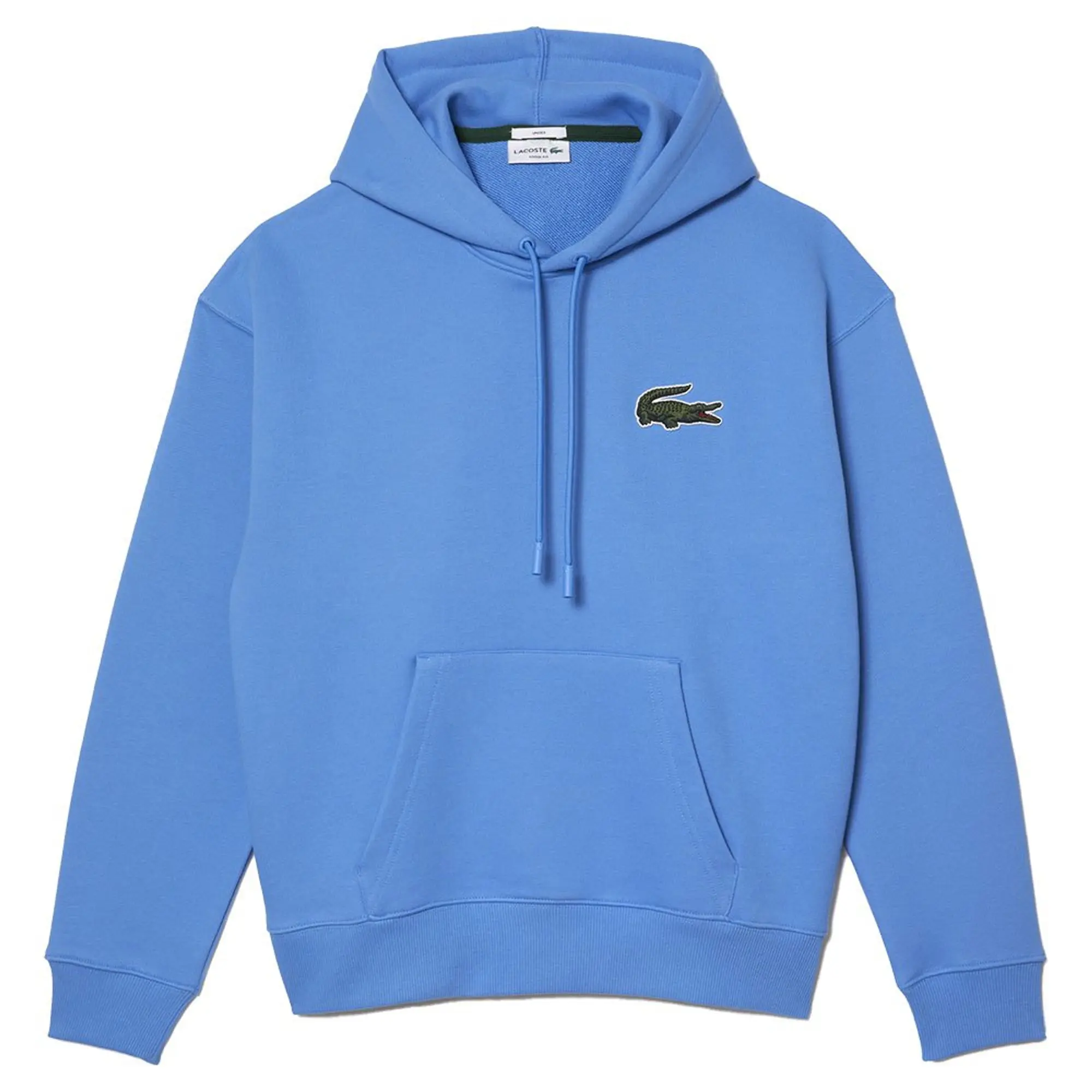 Lacoste Unisex Loose Fit Hooded Organic Cotton Jogger Sweatshirt - Etheral Blue