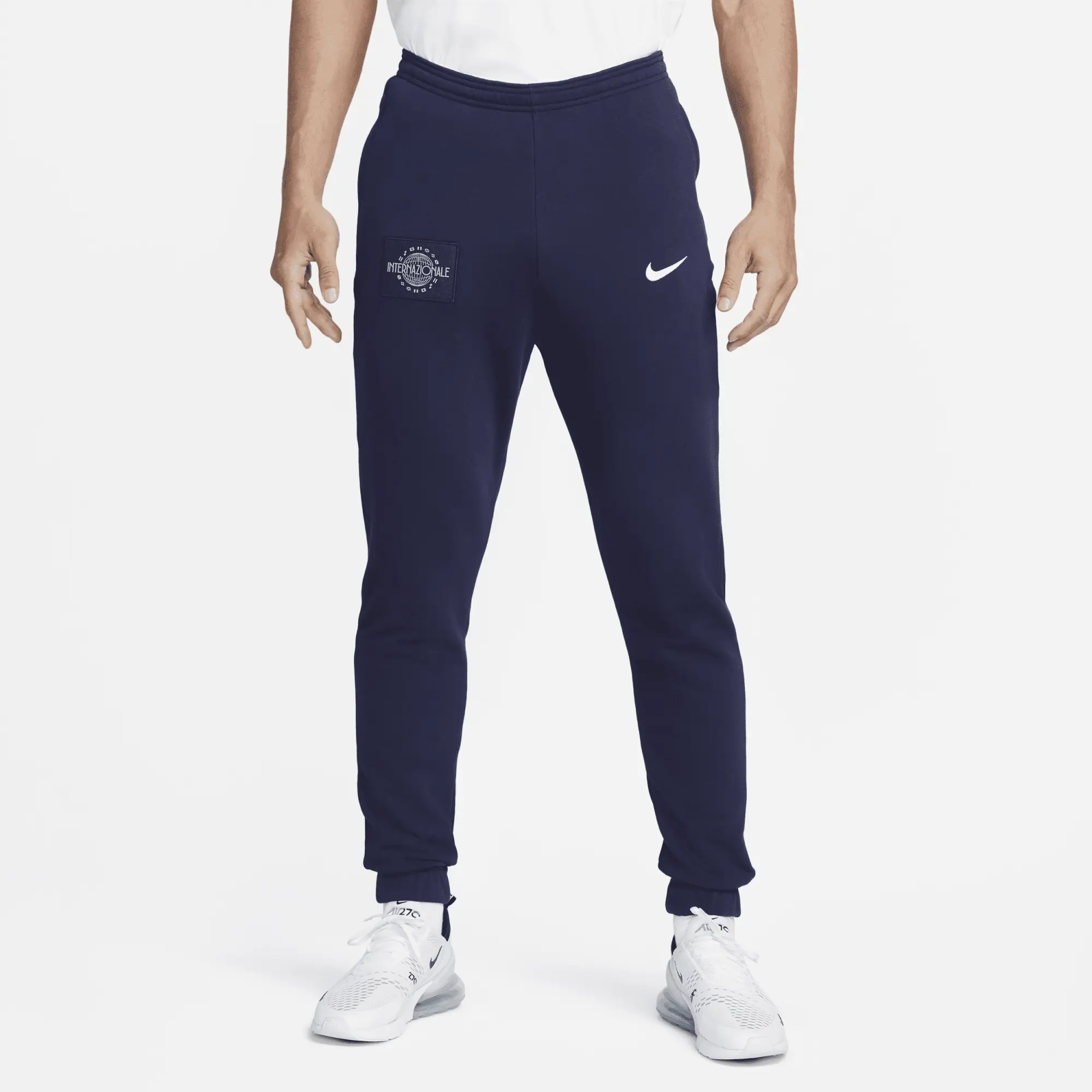 Nike Inter Milan Men's French Terry Football Pants - Blue