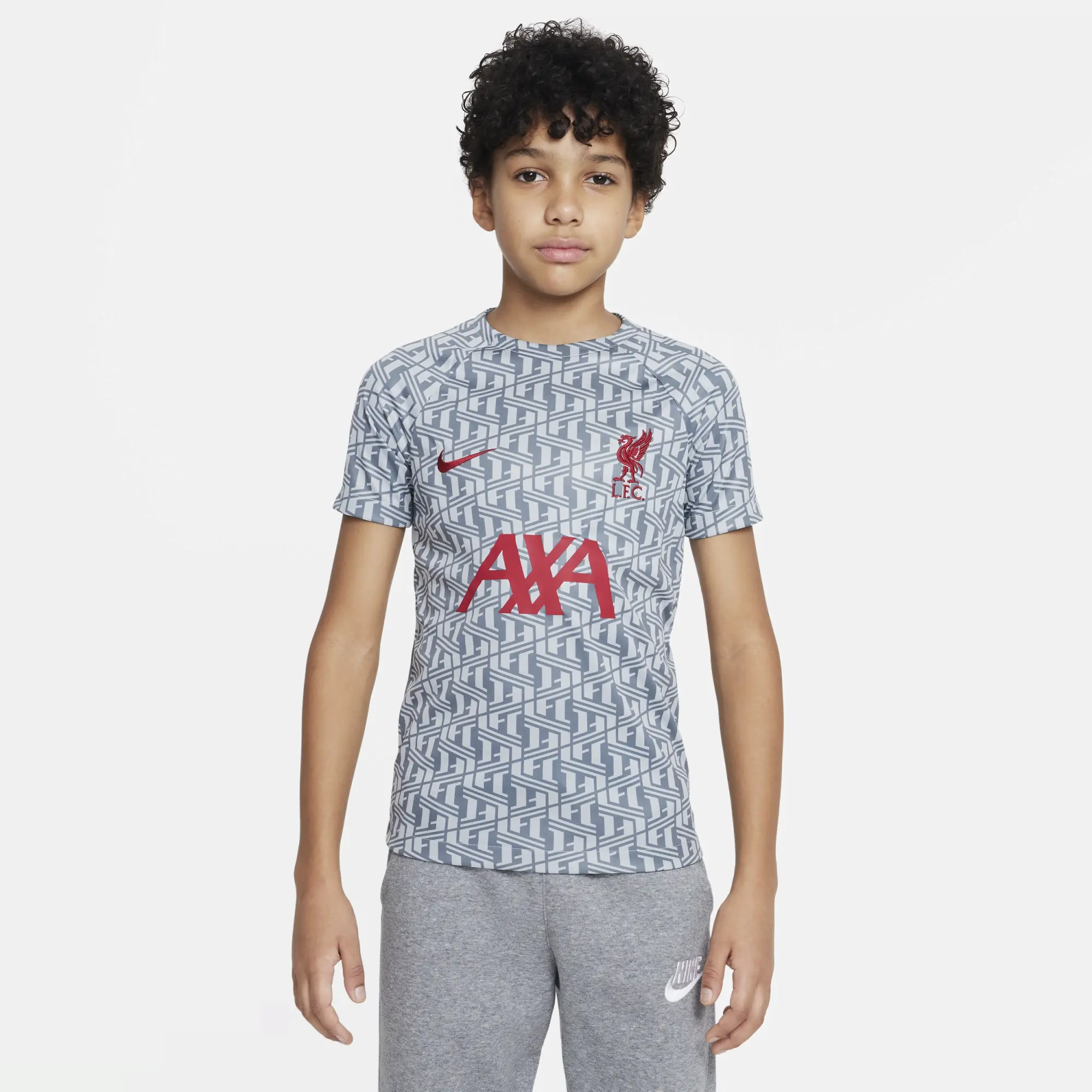 Nike Liverpool Kids SS Pre-Match Home Shirt 2023/24