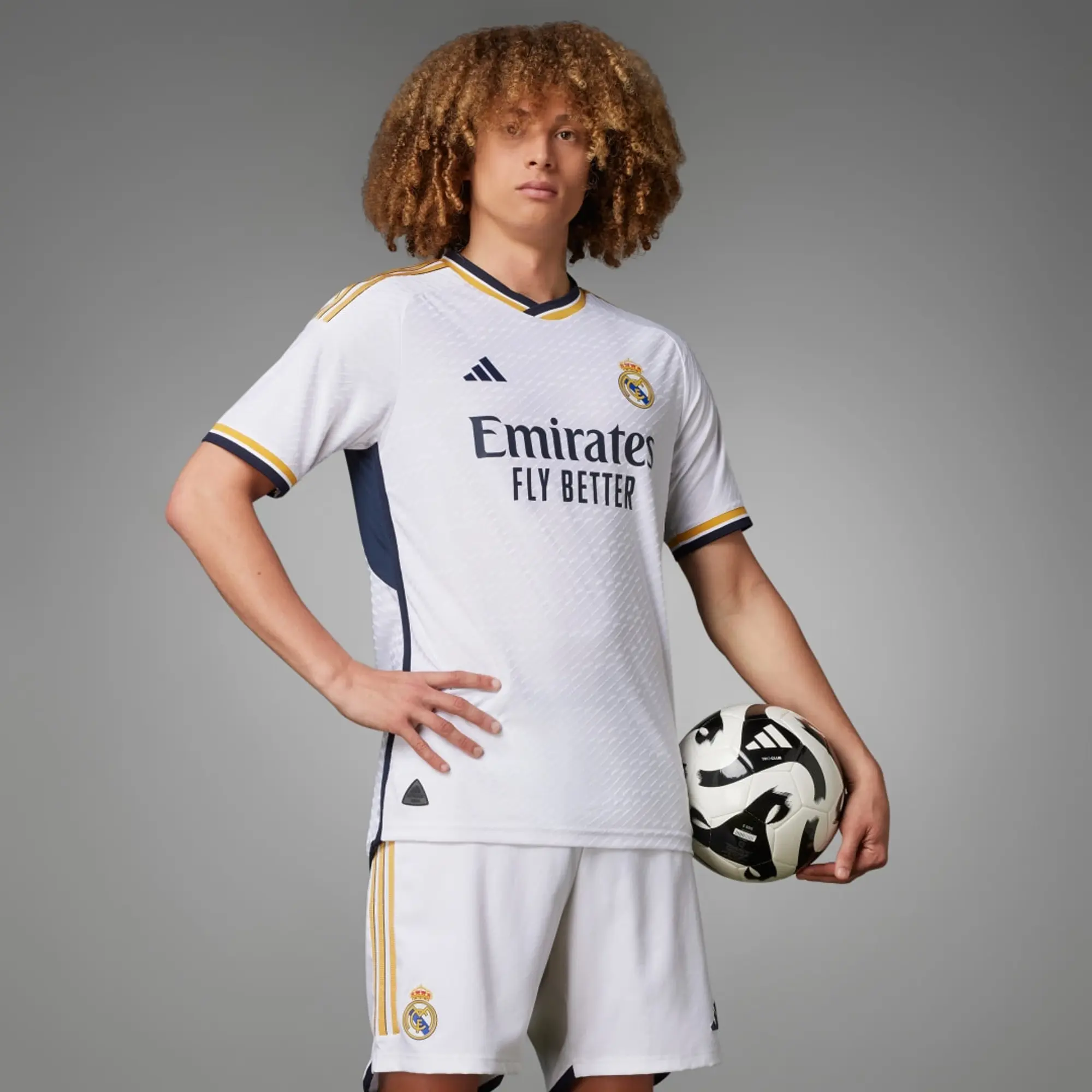 adidas Real Madrid Mens SS Player Issue Home Shirt 2023/24