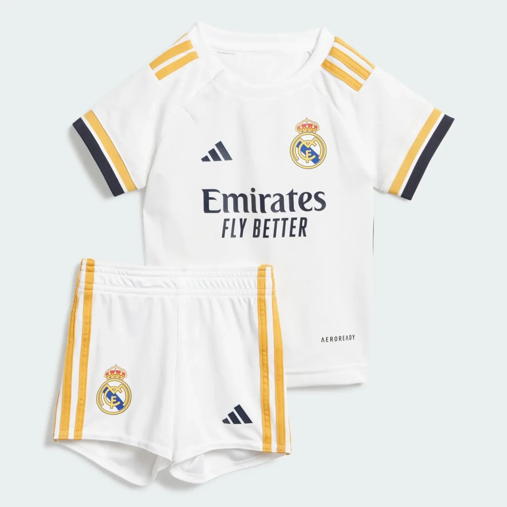 adidas Real Madrid Baby SS Home Mini Kit 2023/24