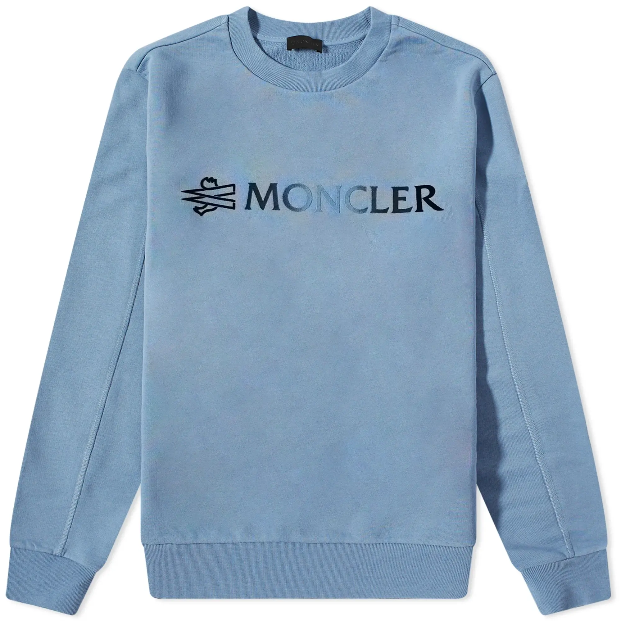 Moncler Men's Logo Crew Sweat Blue