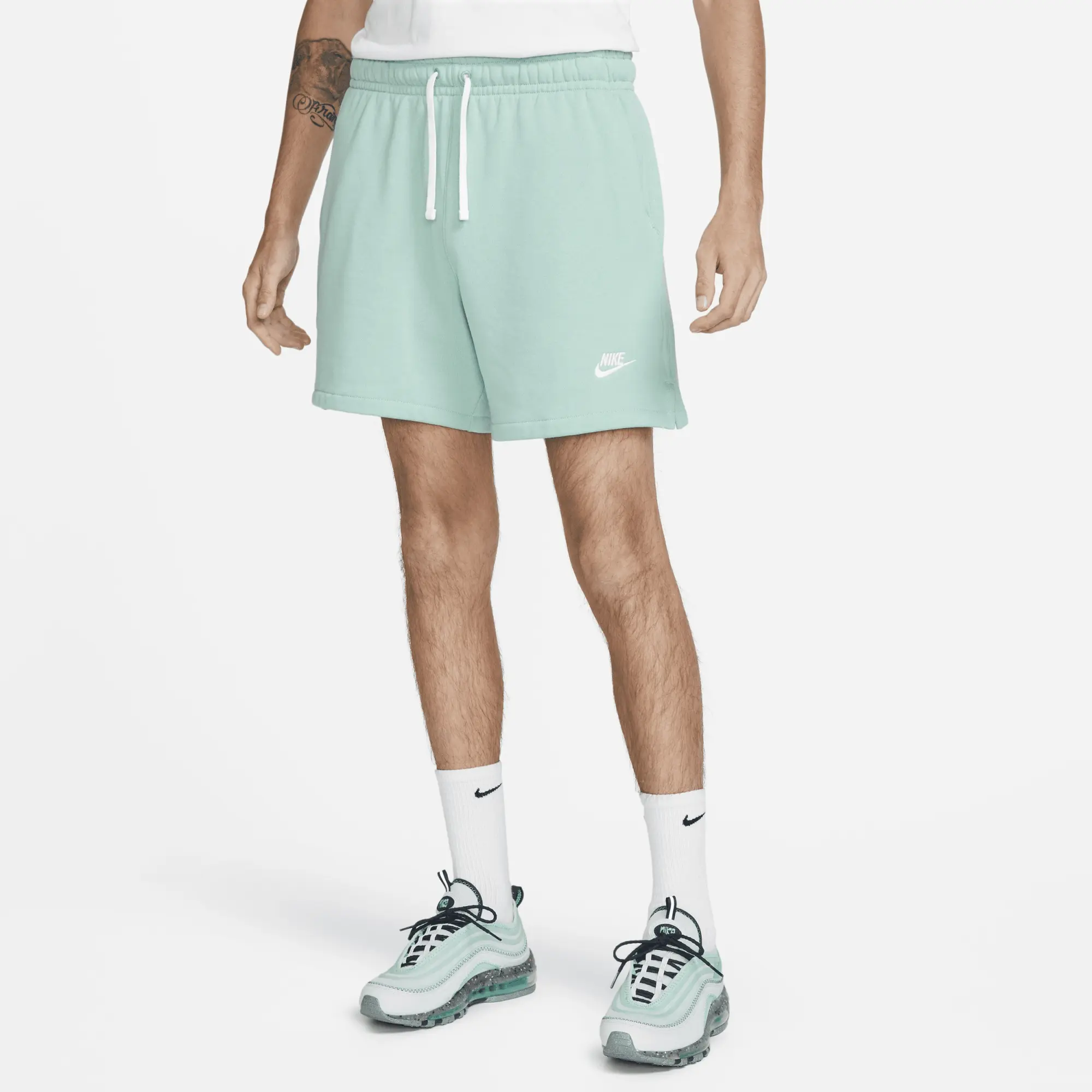 Nike Club Fleece Men's French Terry Flow Shorts - Green | DX0731-309 ...