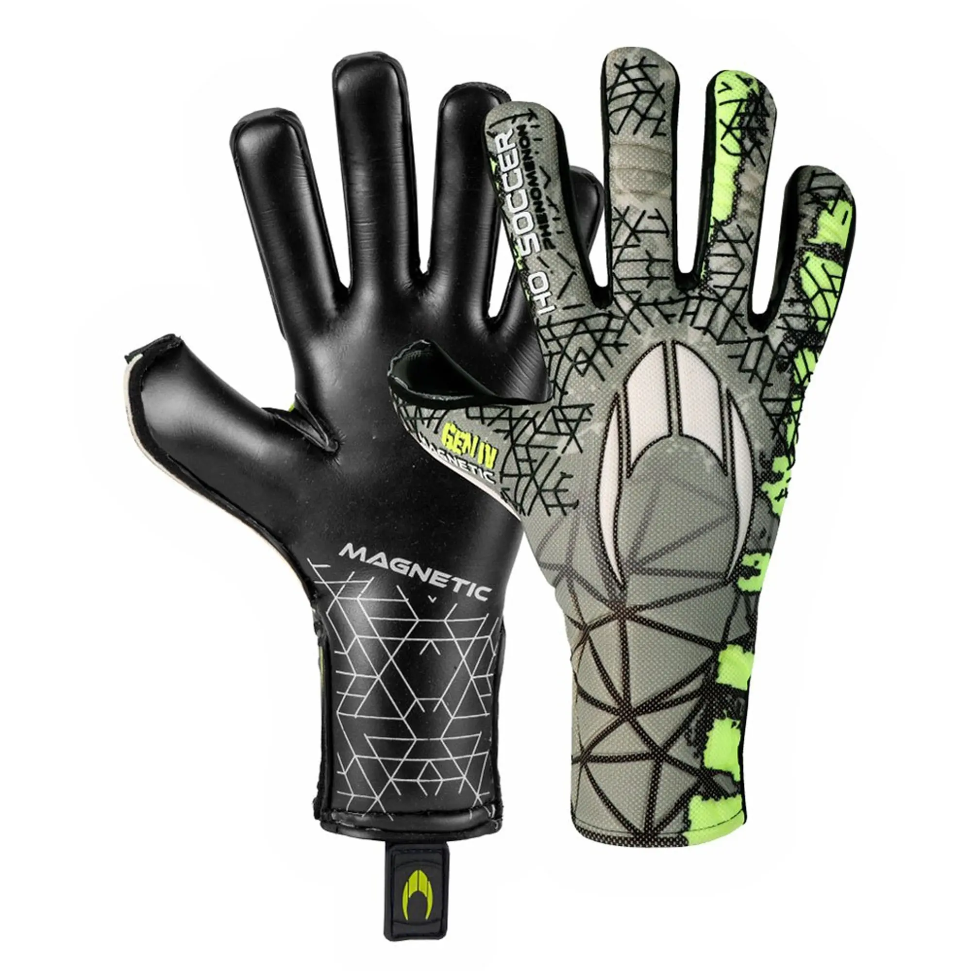 Ho Soccer Phenomenon Magnetic Iv Negative Goalkeeper Gloves  - Green