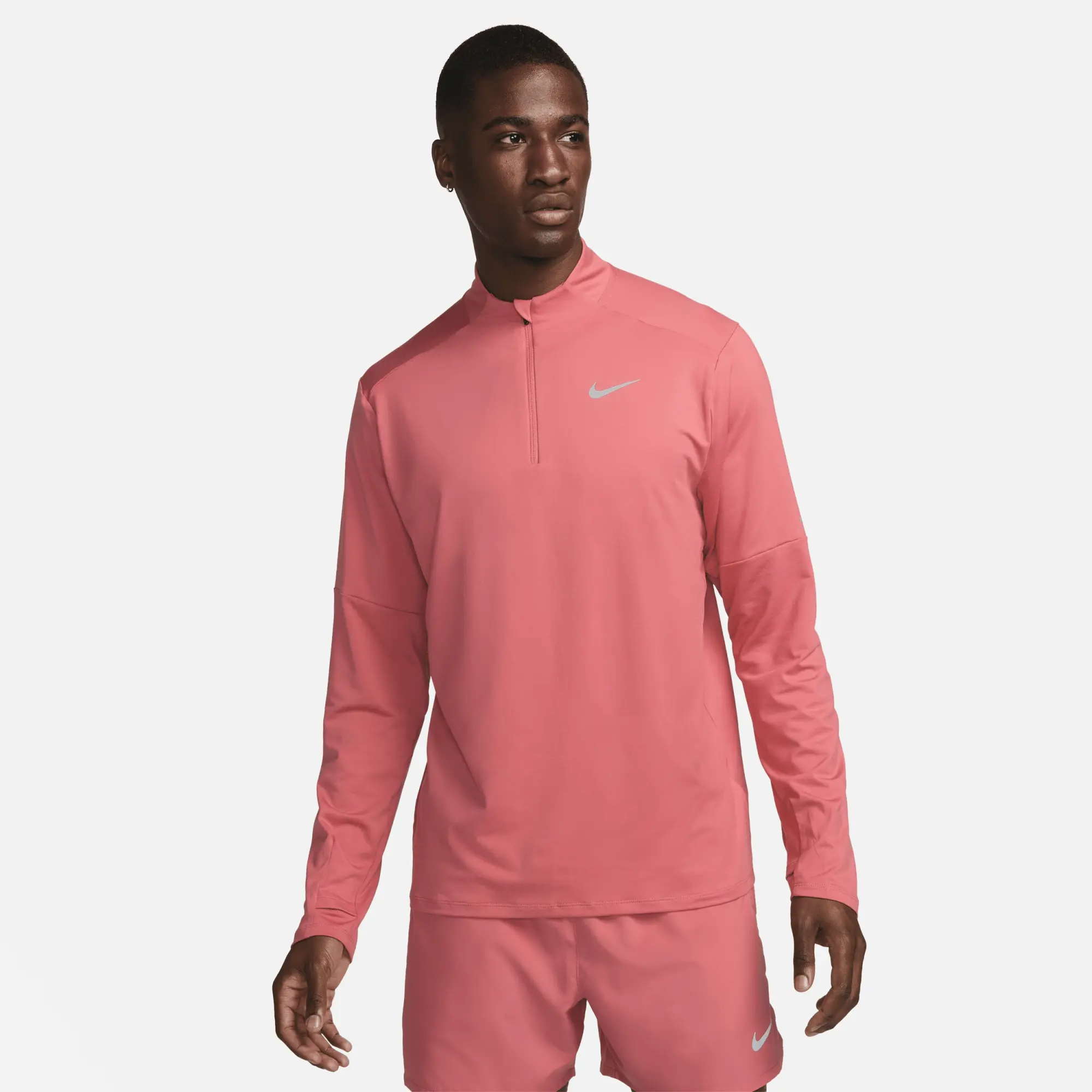 Nike Element 1/4 Zip Top - Pink - Mens