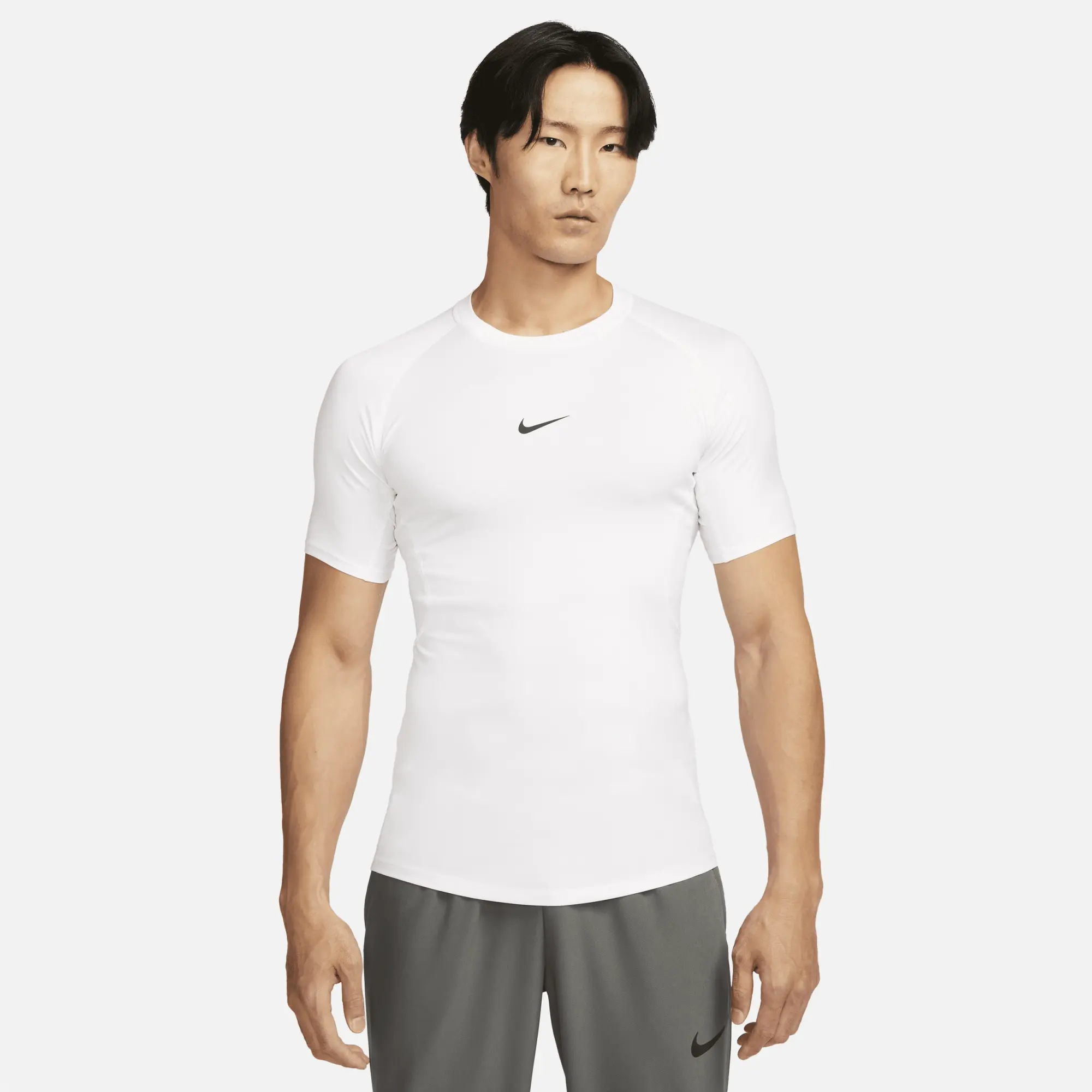 Nike Pro Men's Dri-FIT Tight Short-Sleeve Fitness Top - White | FB7932 ...