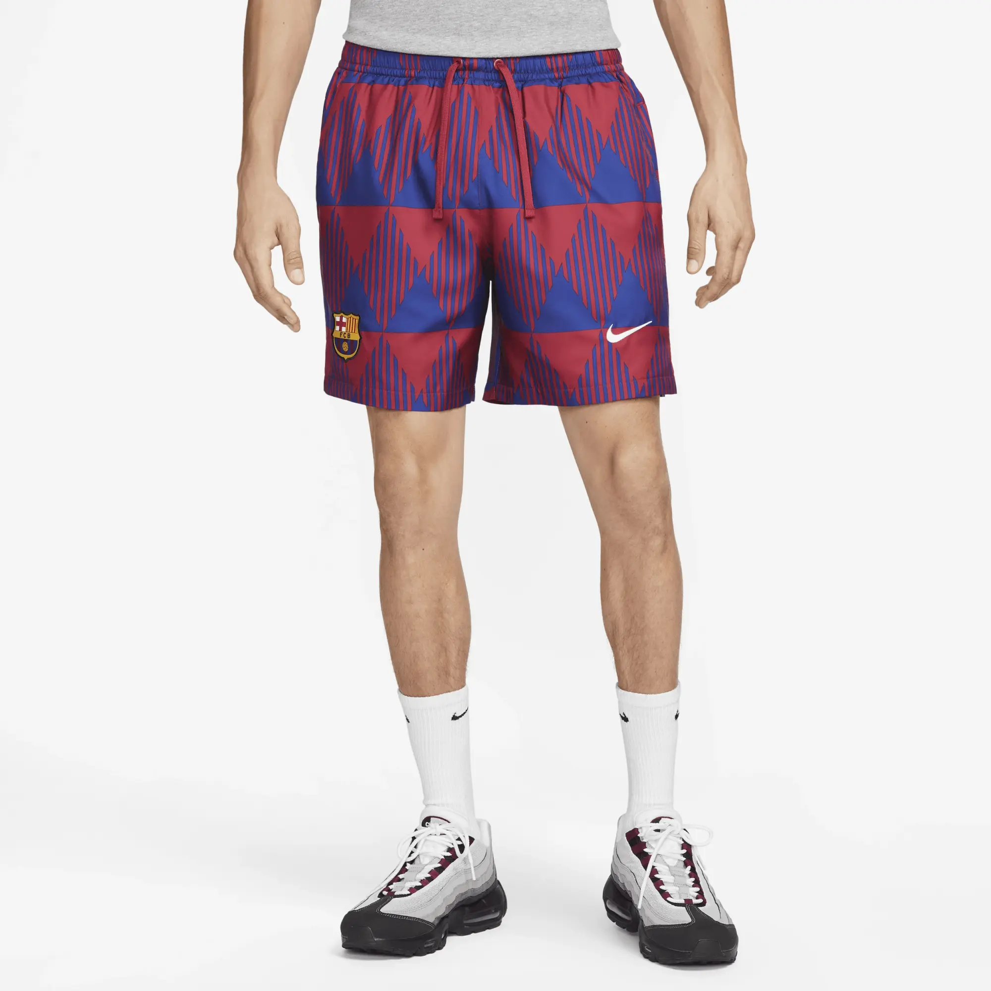 F.C. Barcelona Flow Men's Nike Graphic Football Shorts - Red