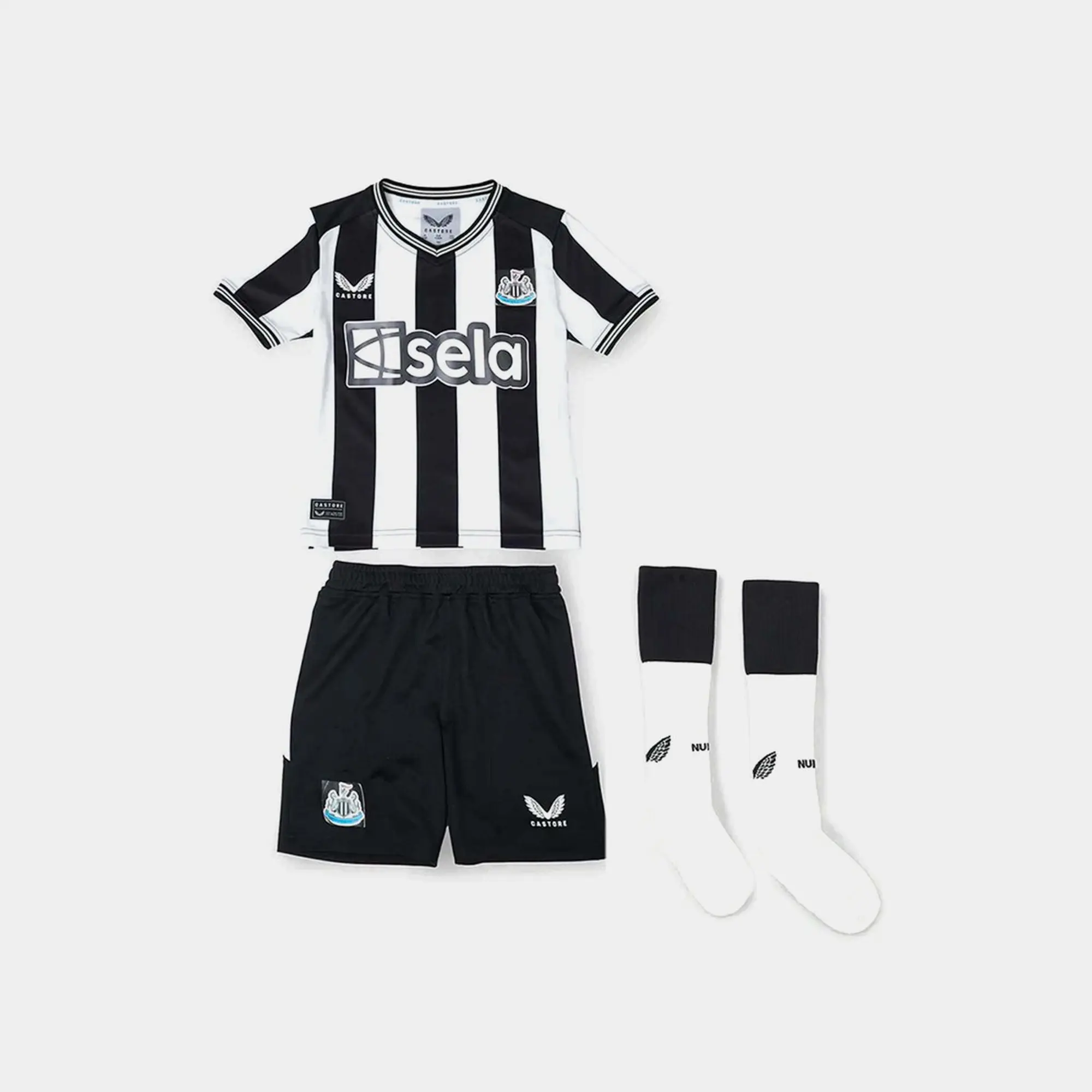 Castore Newcastle United Kids SS Home Mini Kit 2023/24