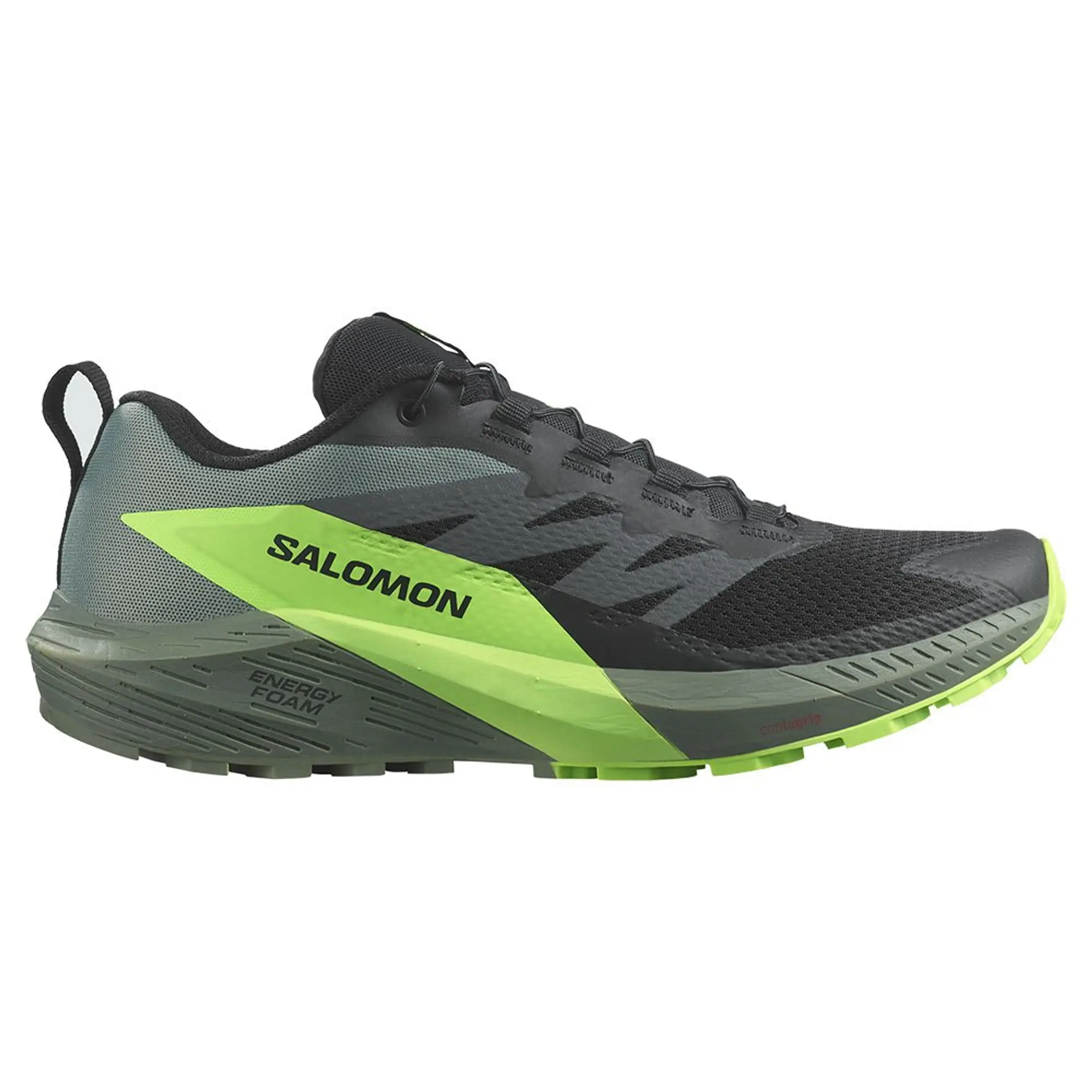 Salomon Sense Ride 5 Trail Running Shoes  - Green,Black