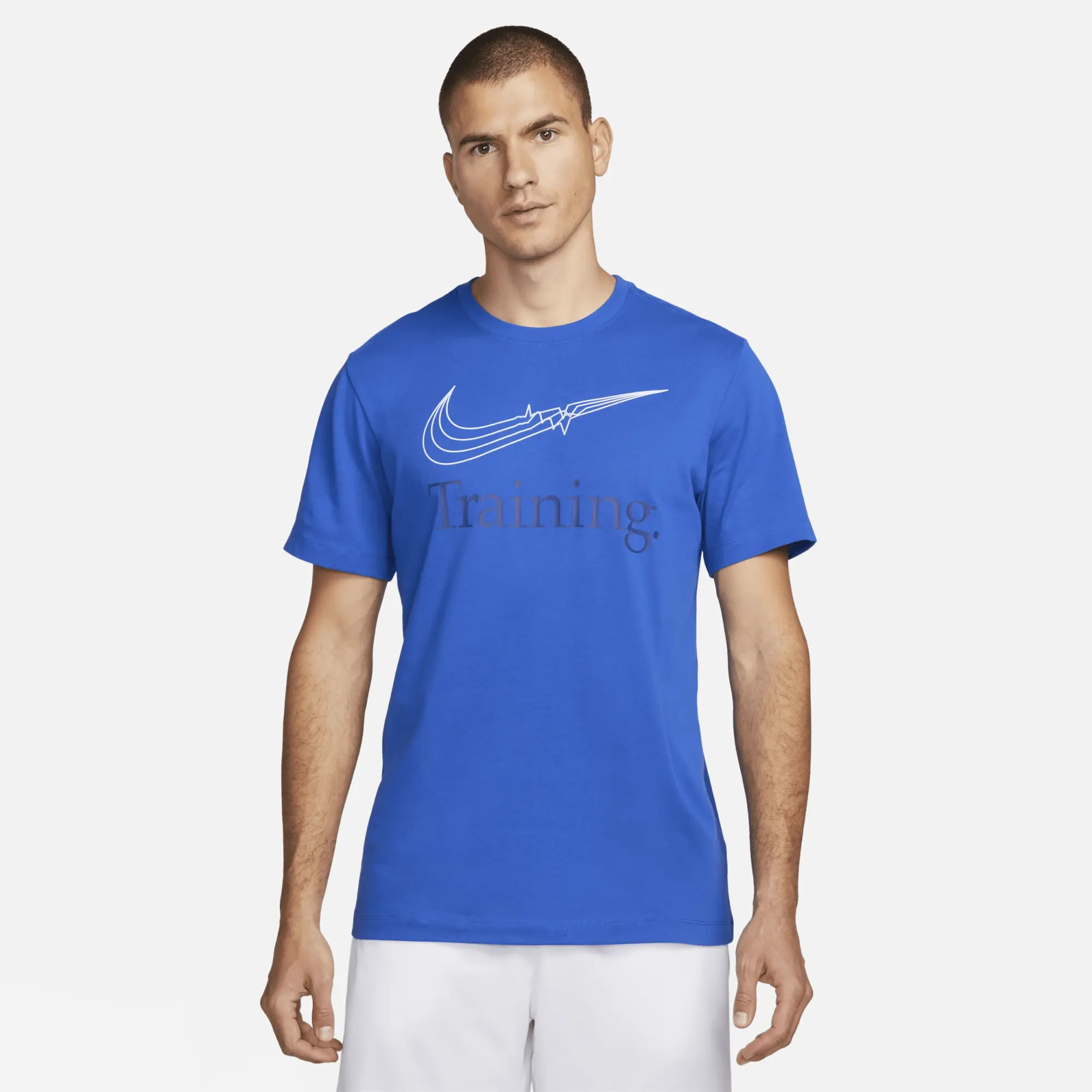 Nike Dri-FIT Men's Training T-Shirt - Blue | FJ2477-480 | FOOTY.COM