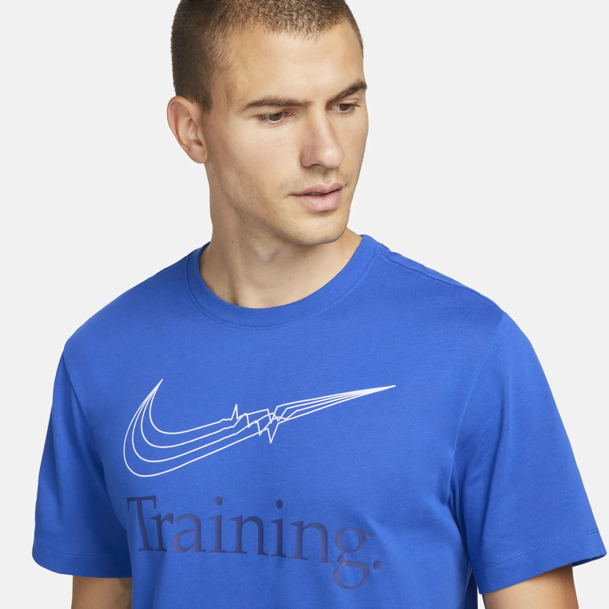 Nike Dri-FIT Men's Training T-Shirt - Blue | FJ2477-480 | FOOTY.COM