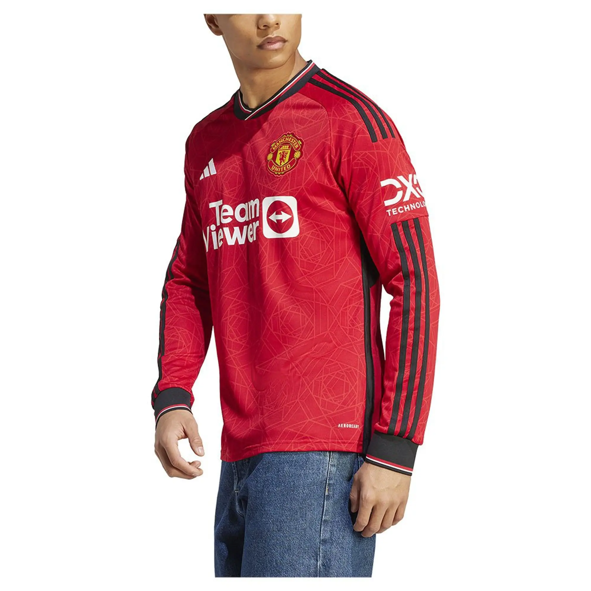 adidas Manchester United Mens LS Home Shirt 2023/24
