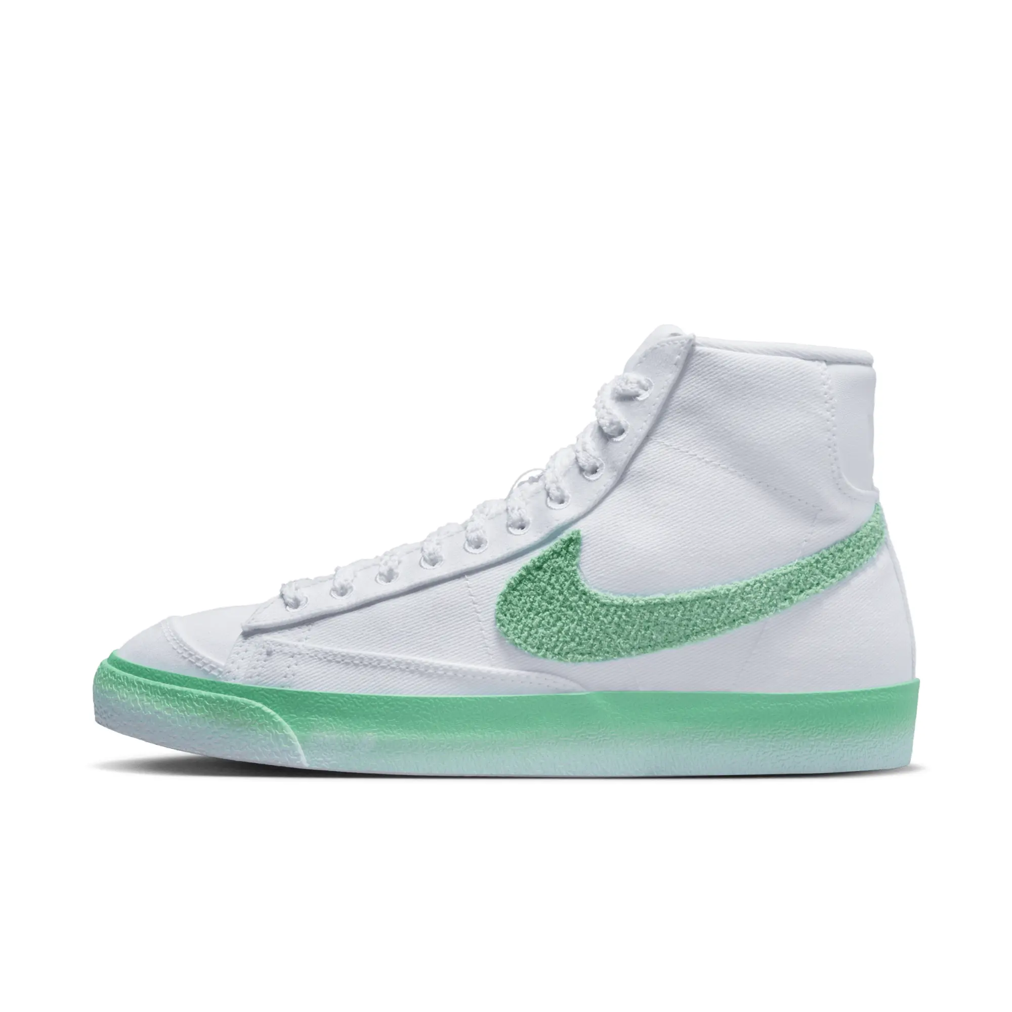 Nike Blazer Mid Ray Of Hope Trainers In White And Spring Green