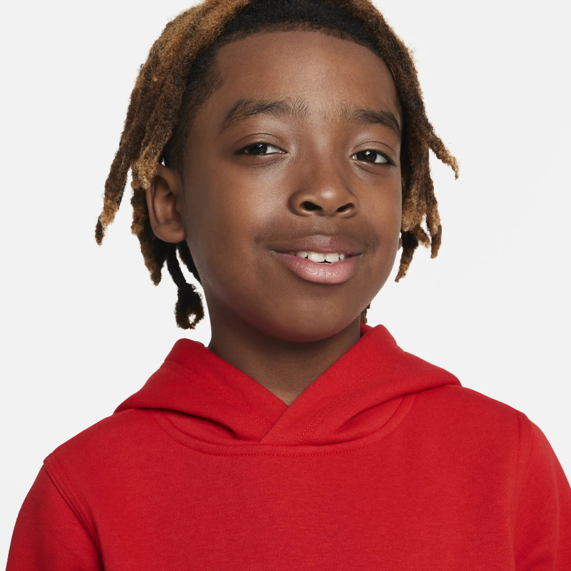 Nike Sportswear Standard Issue Older Kids' Pullover Fleece Hoodie - Red ...