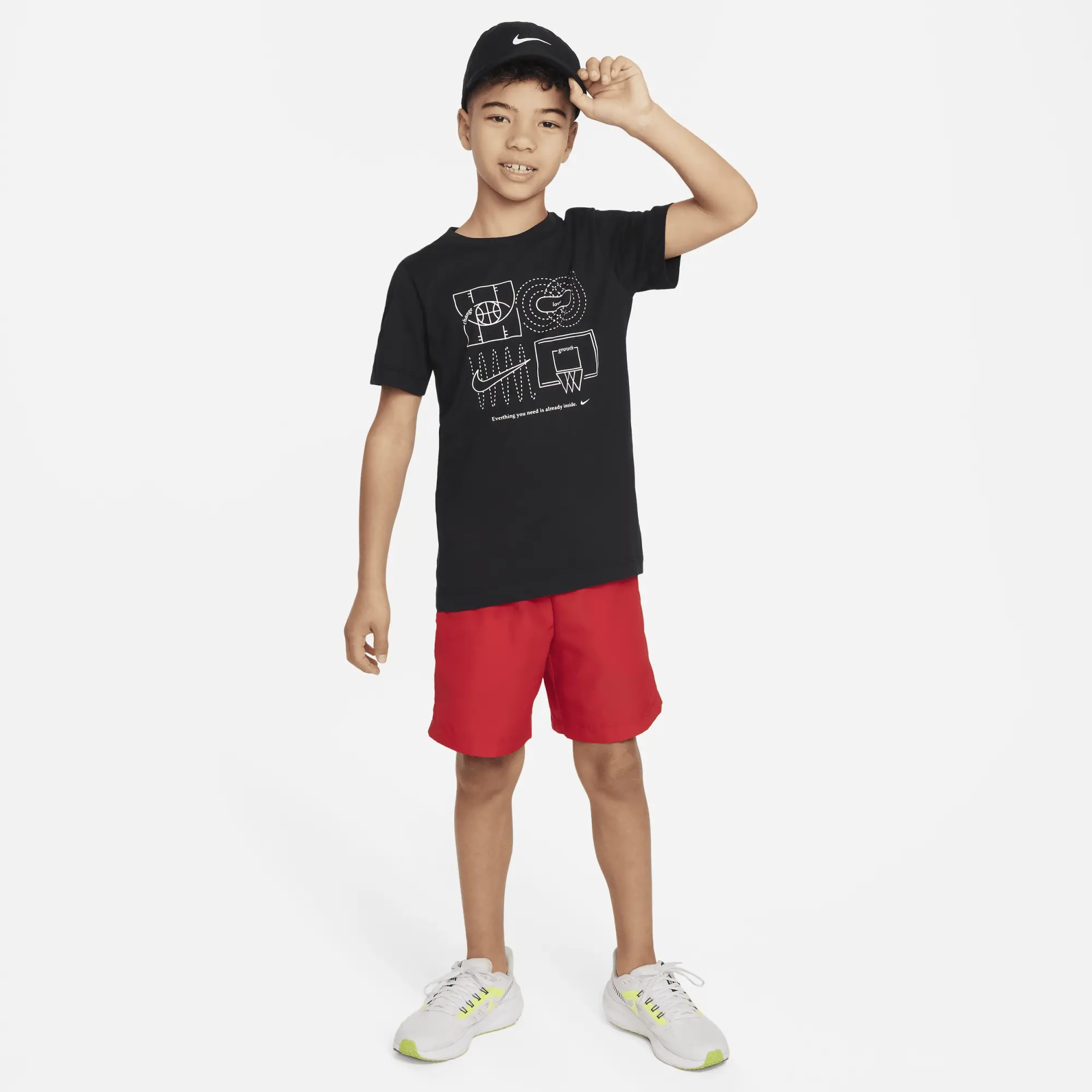 Nike Sportswear Culture of Basketball Older Kids' T-Shirt - Black ...