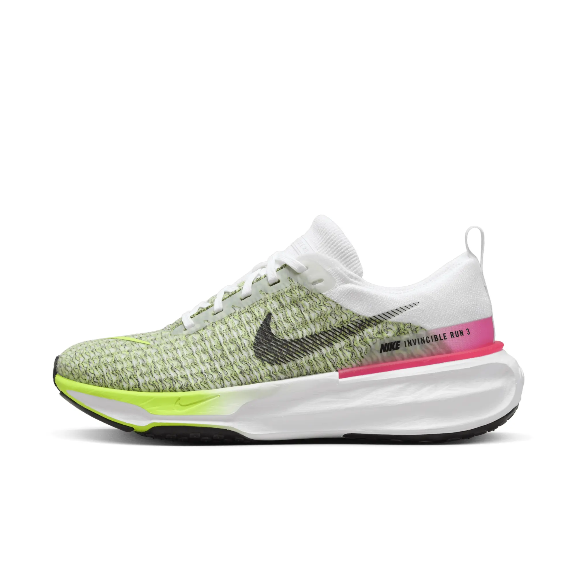 Nike ZoomX Invincible Run 3 White Volt Hyper Pink Shoes