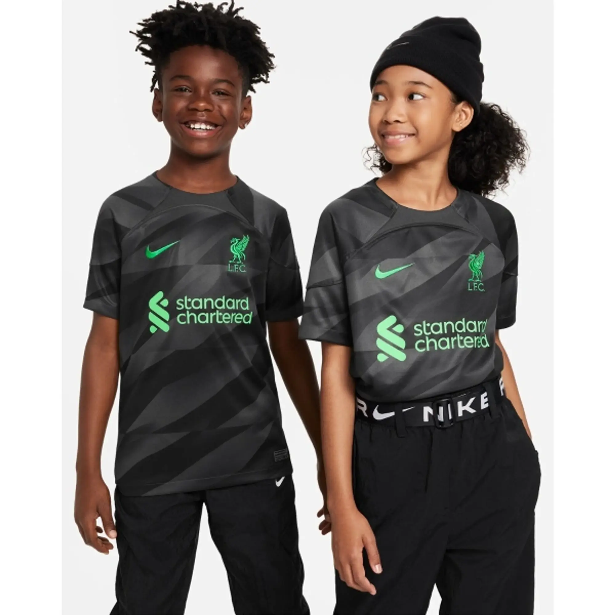 Nike Liverpool Kids LS Goalkeeper Home Shirt 2023/24