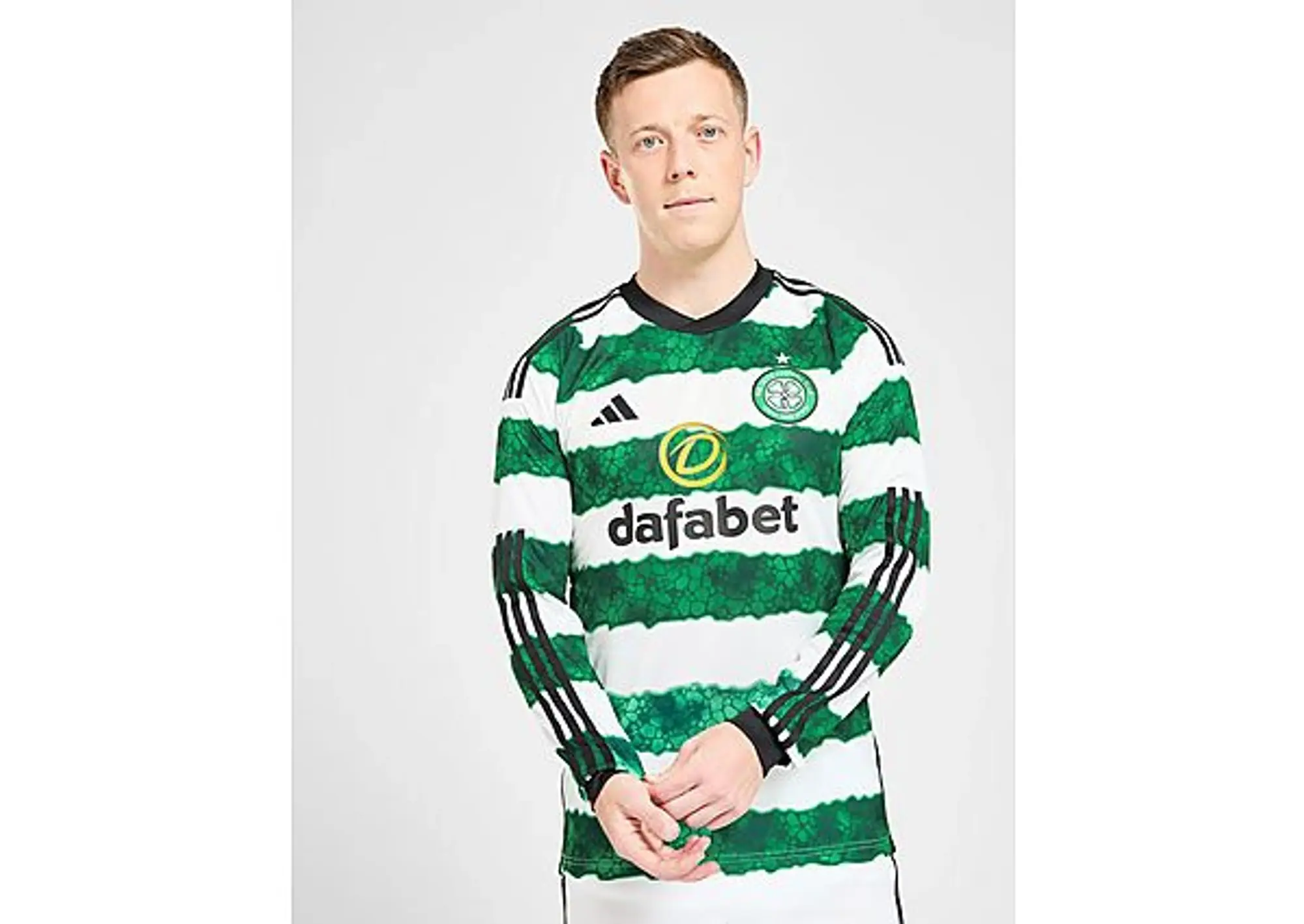 adidas Celtic FC 2023/24 Long Sleeve Home Shirt  - Green - Mens