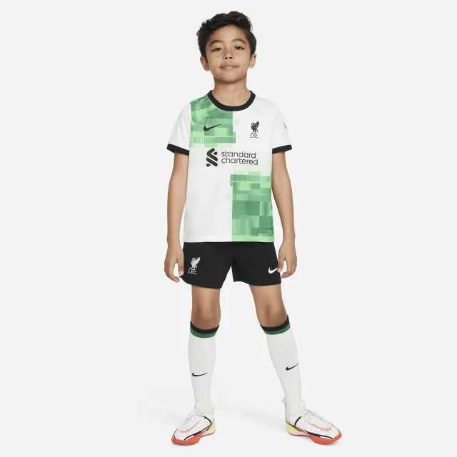 Nike Liverpool Kids SS Away Mini Kit 2023/24 | DX2803-101 | FOOTY.COM