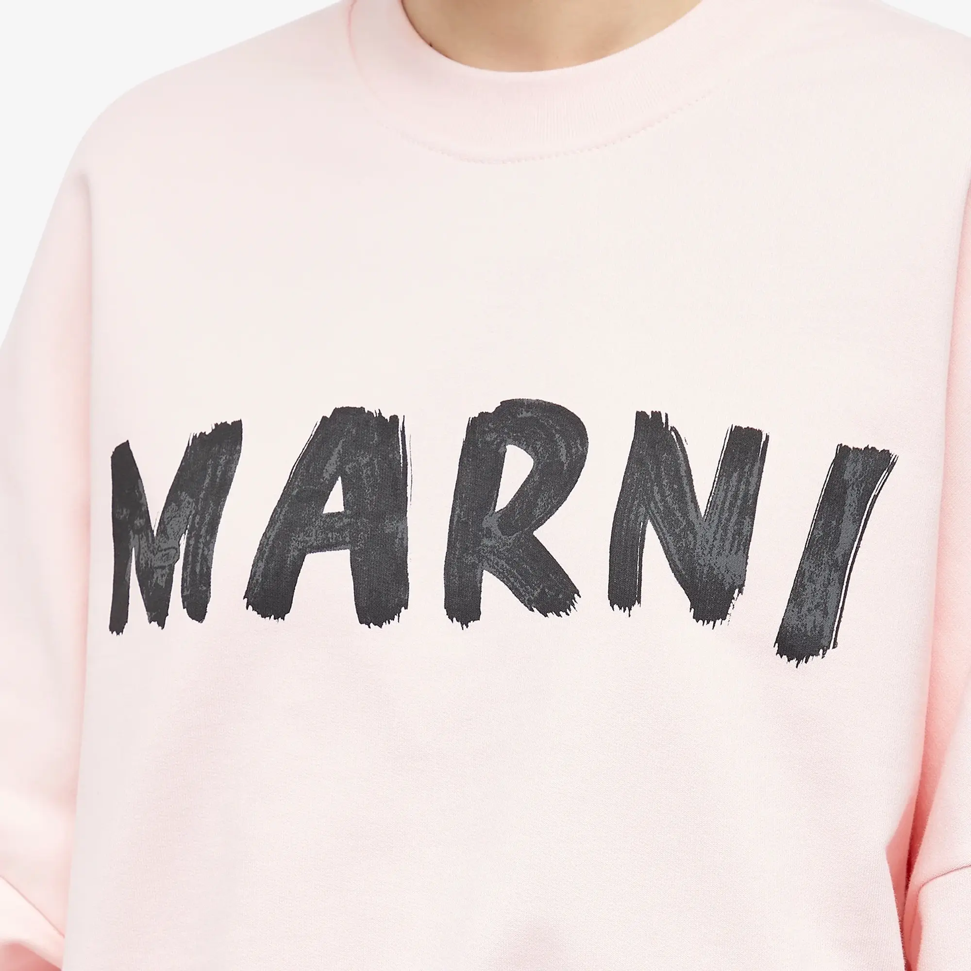Marni Logo Sweater Pink Gummy | FLJE0185P2-LOC13 | FOOTY.COM