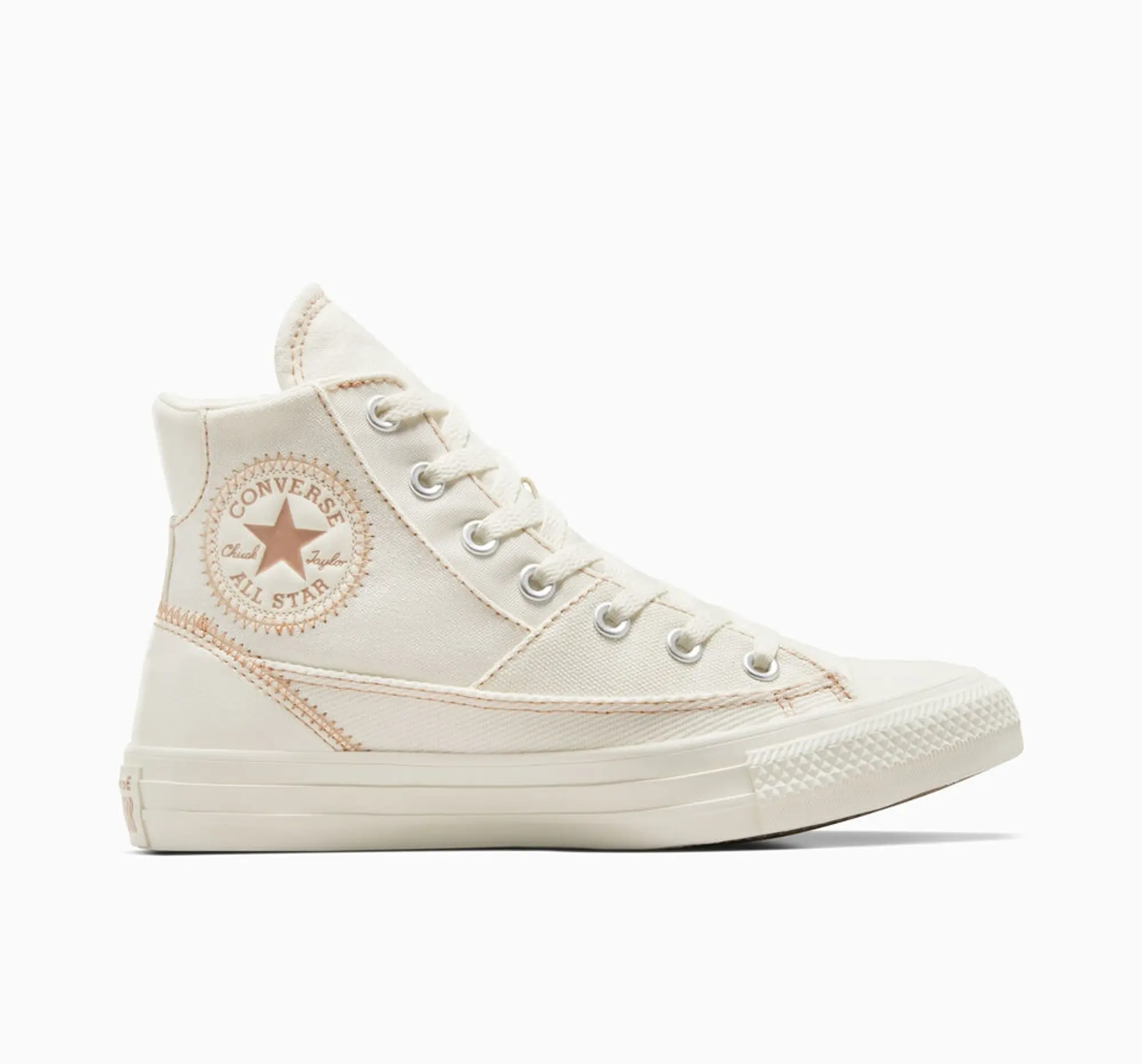 Converse Chuck Taylor All Star Trainers In Off White Patchwork