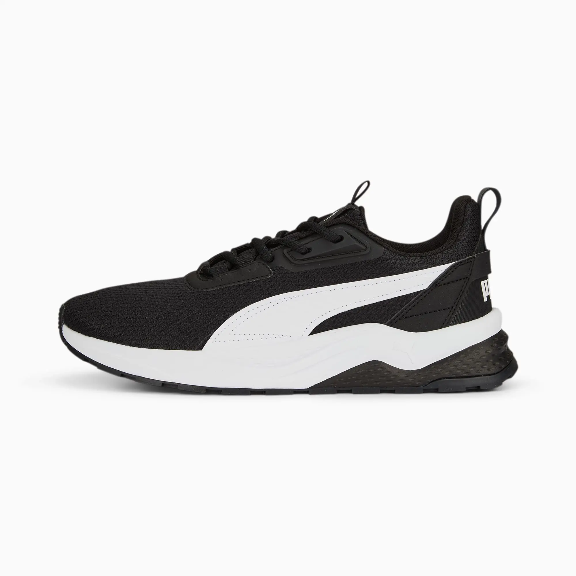 PUMA Anzarun 2.0 Formstrip Sneakers, Black/White | 390982_01 | FOOTY.COM