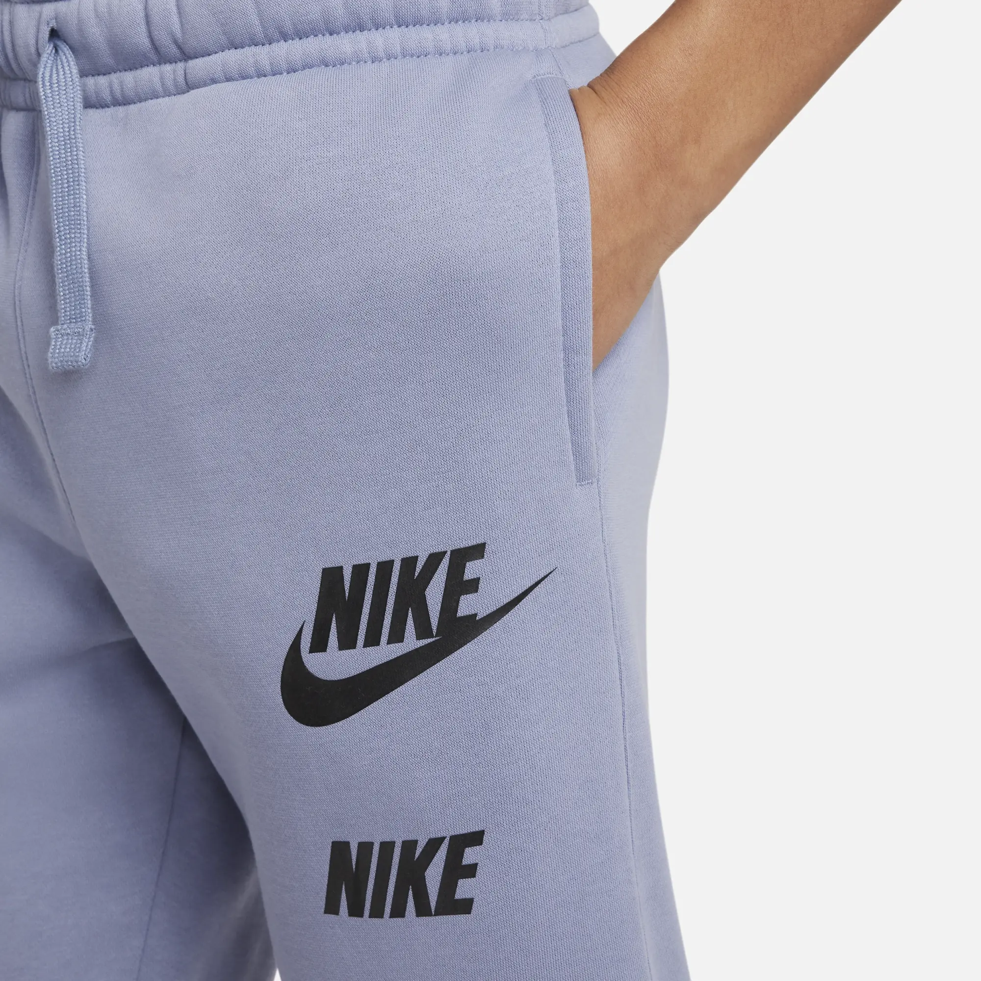 Nike Sportswear Older Kids' (Boys') Fleece Cargo Trousers - Blue ...