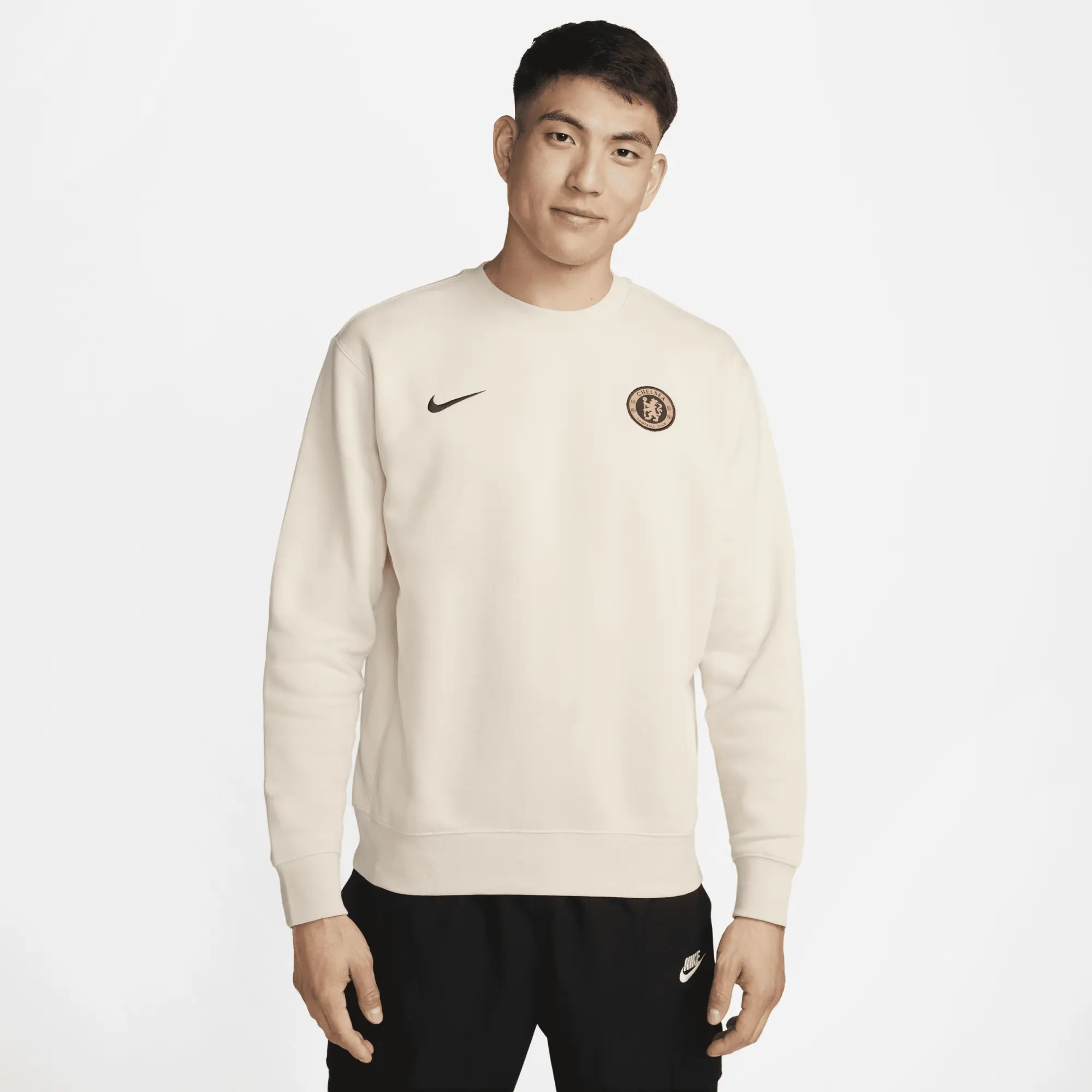 Chelsea Nike Club Crew Sweatshirt - Beige