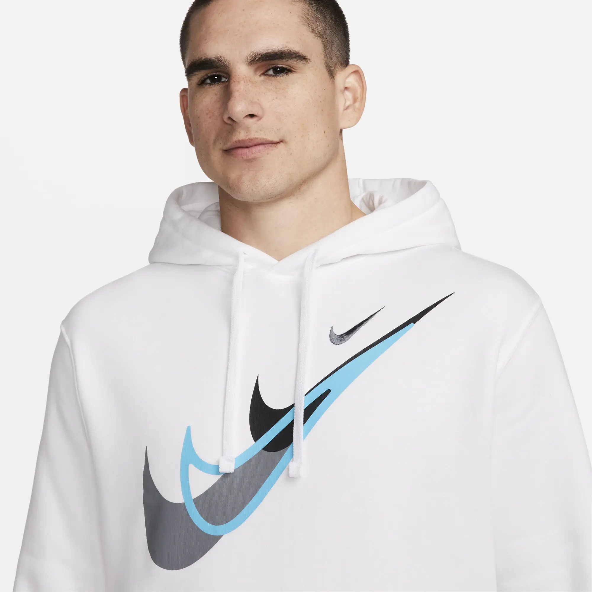 Nike Sportswear Men's Fleece Pullover Hoodie - White | FZ0201-100 ...