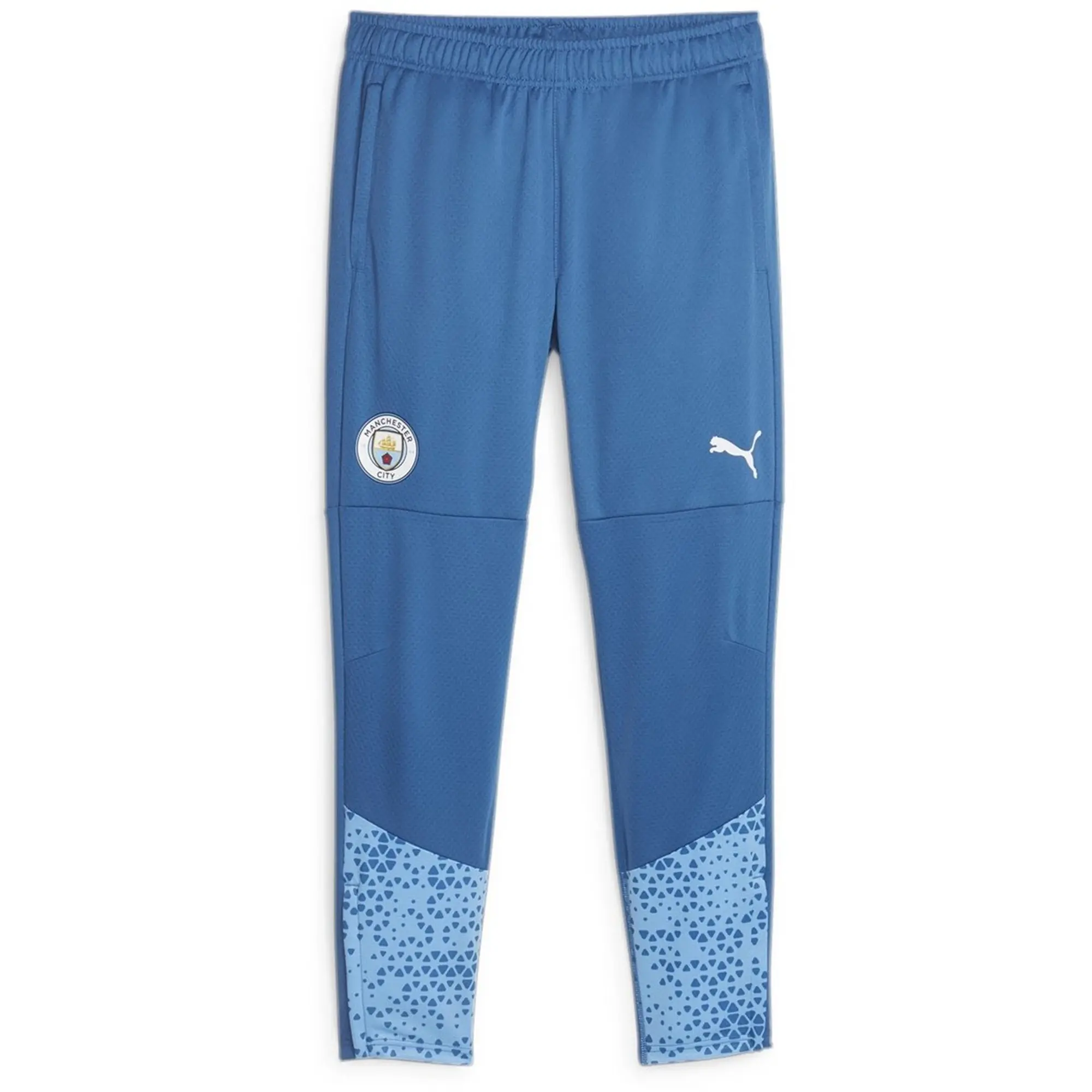 PUMA Manchester City Football Training Sweatpants, Lake Blue/Light Blue