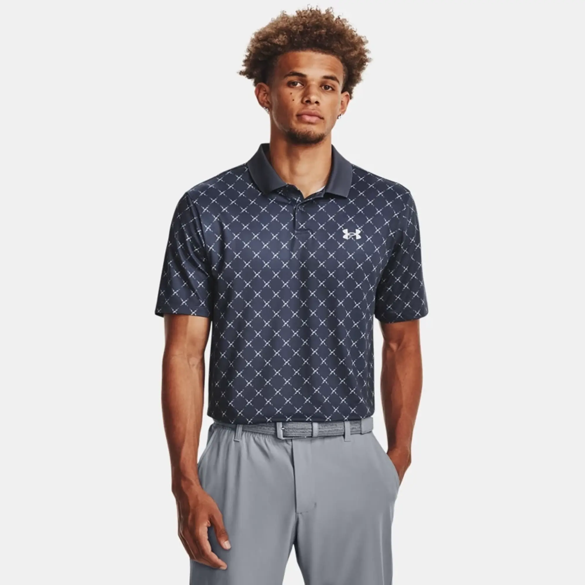 Under Armour Perf Printed Polo Sn34 - Grey