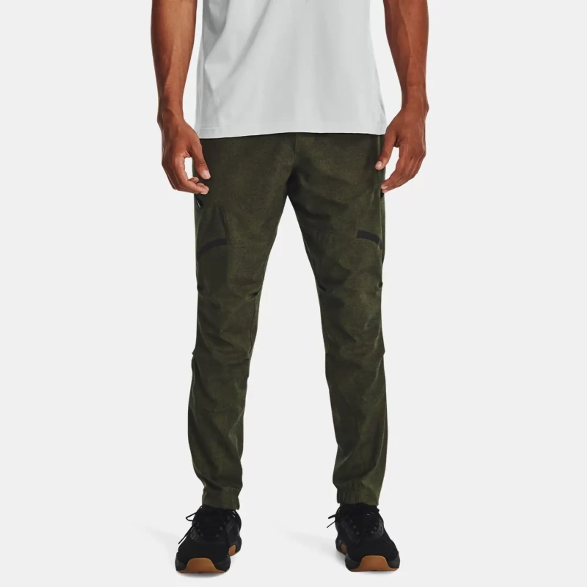 Men's Under Armour Unstoppable Cargo Pants Marine OD Green / Black ...