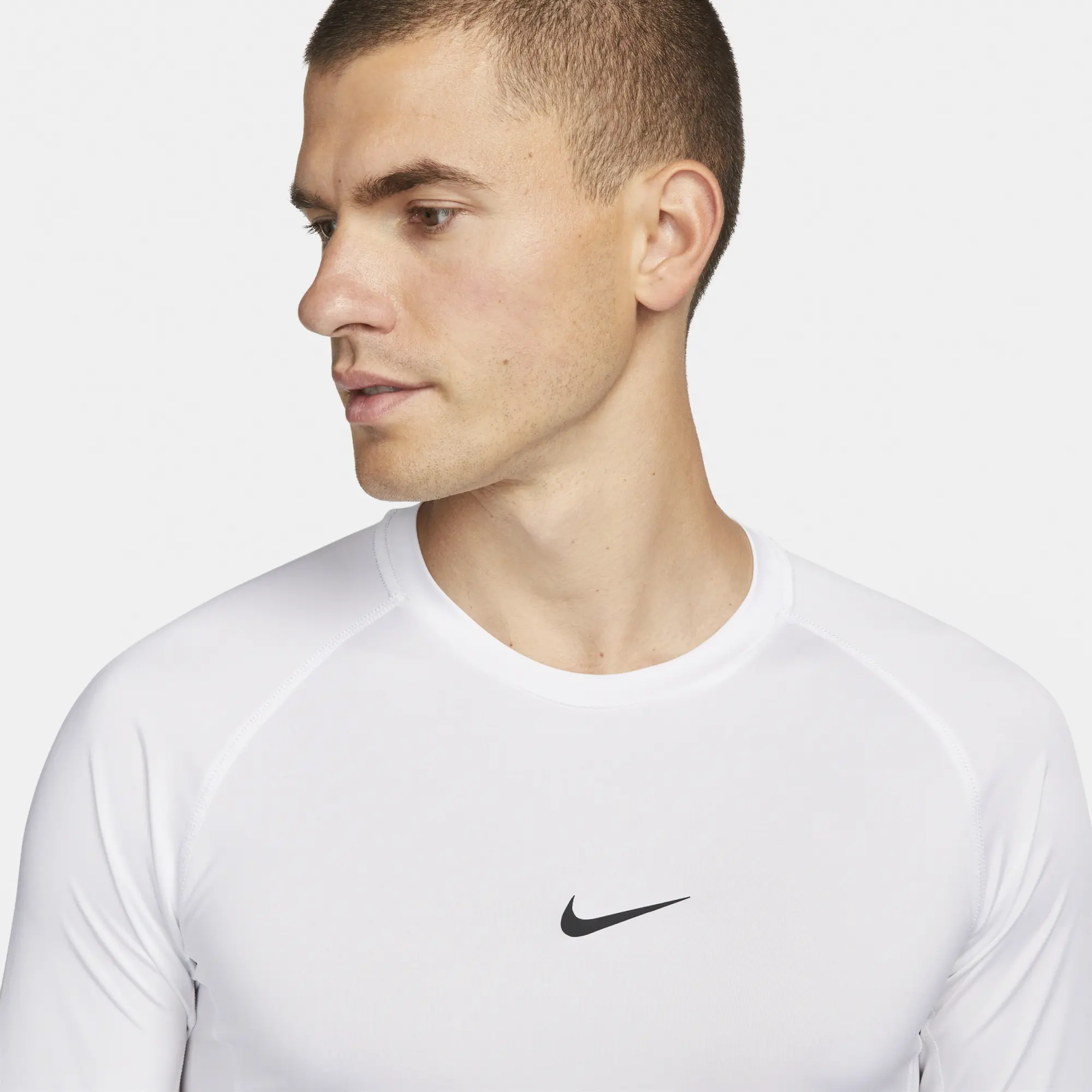 Nike Pro Men's Dri-FIT Tight Long-Sleeve Fitness Top - White | FB7919 ...