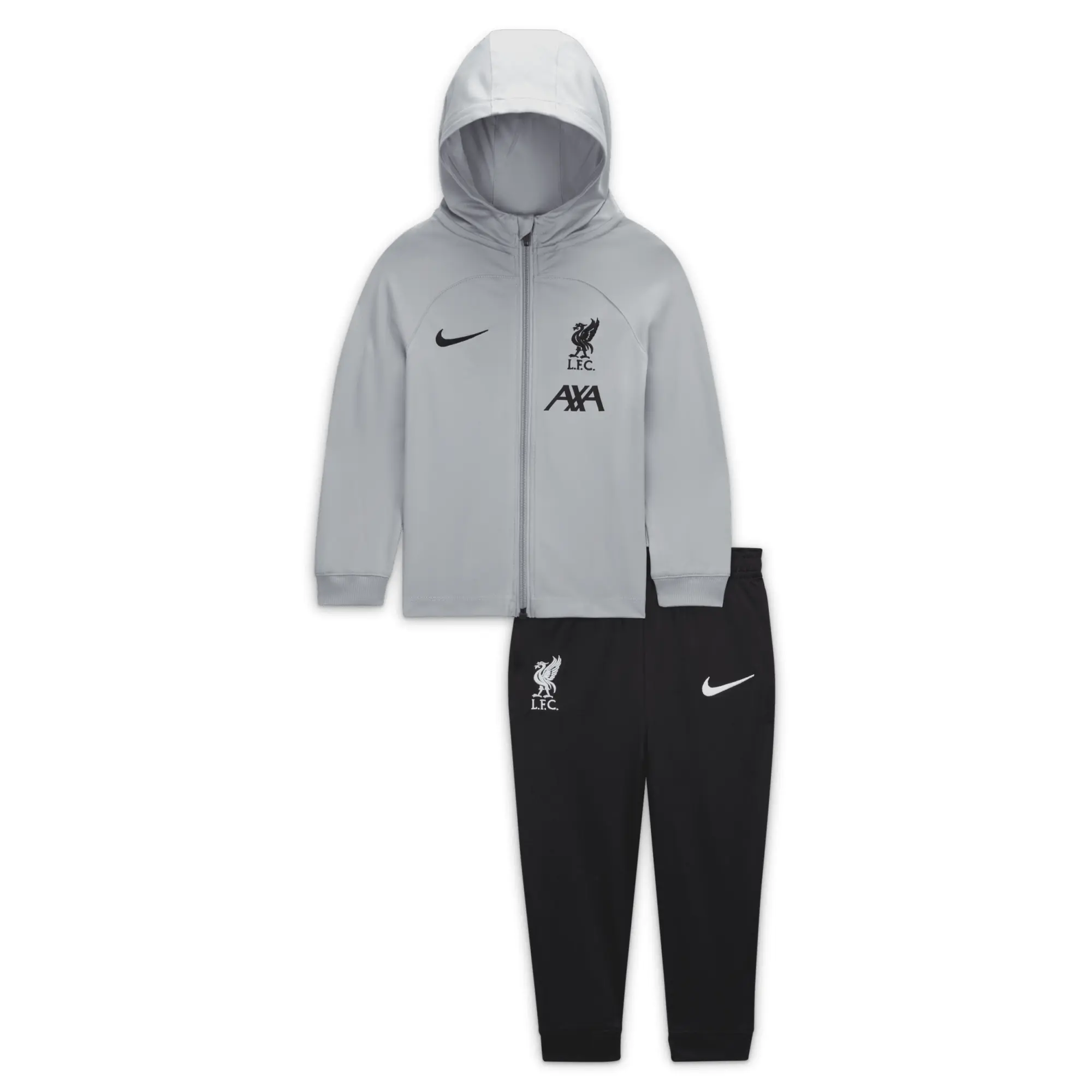 Liverpool F.C. Strike Baby/Toddler Nike Dri-FIT Hooded Tracksuit - Grey