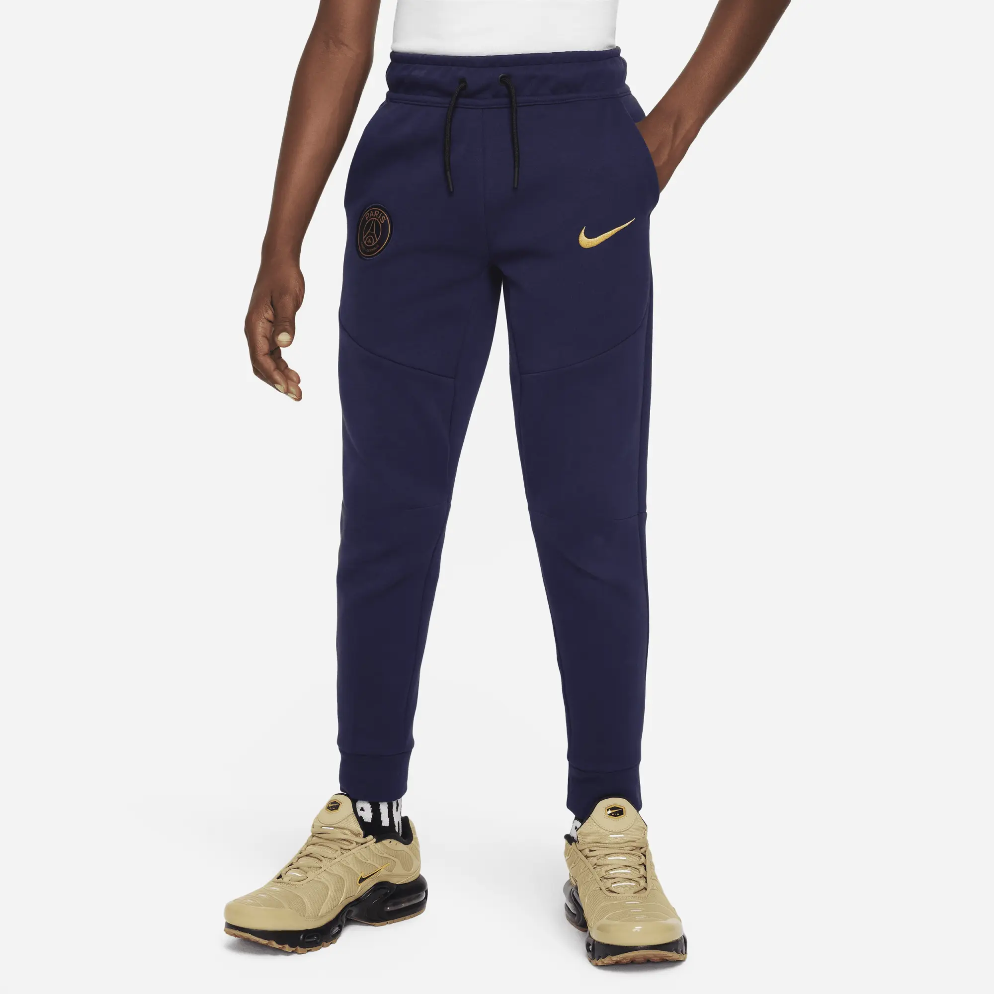 Paris Saint-Germain Tech Fleece Older Kids' (Boys') Nike Football Pants - Blue