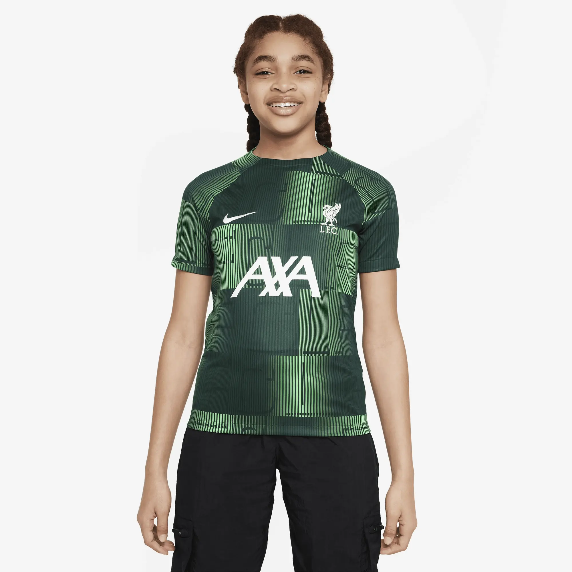 Nike Liverpool Kids SS Pre-Match Away Shirt 2023/24