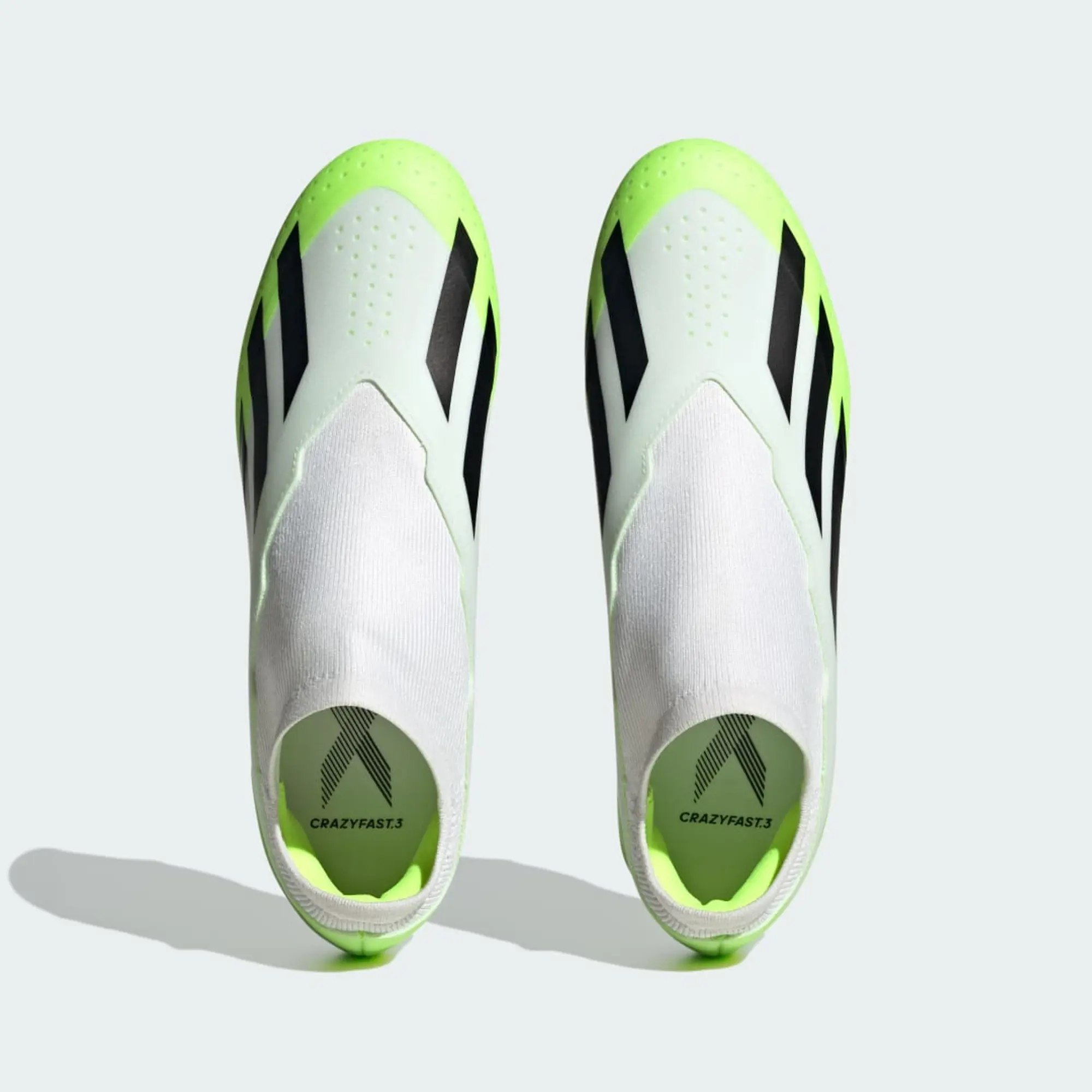 adidas X Crazyfast.3 Laceless FG Mens Football Boot Crazyrush - White