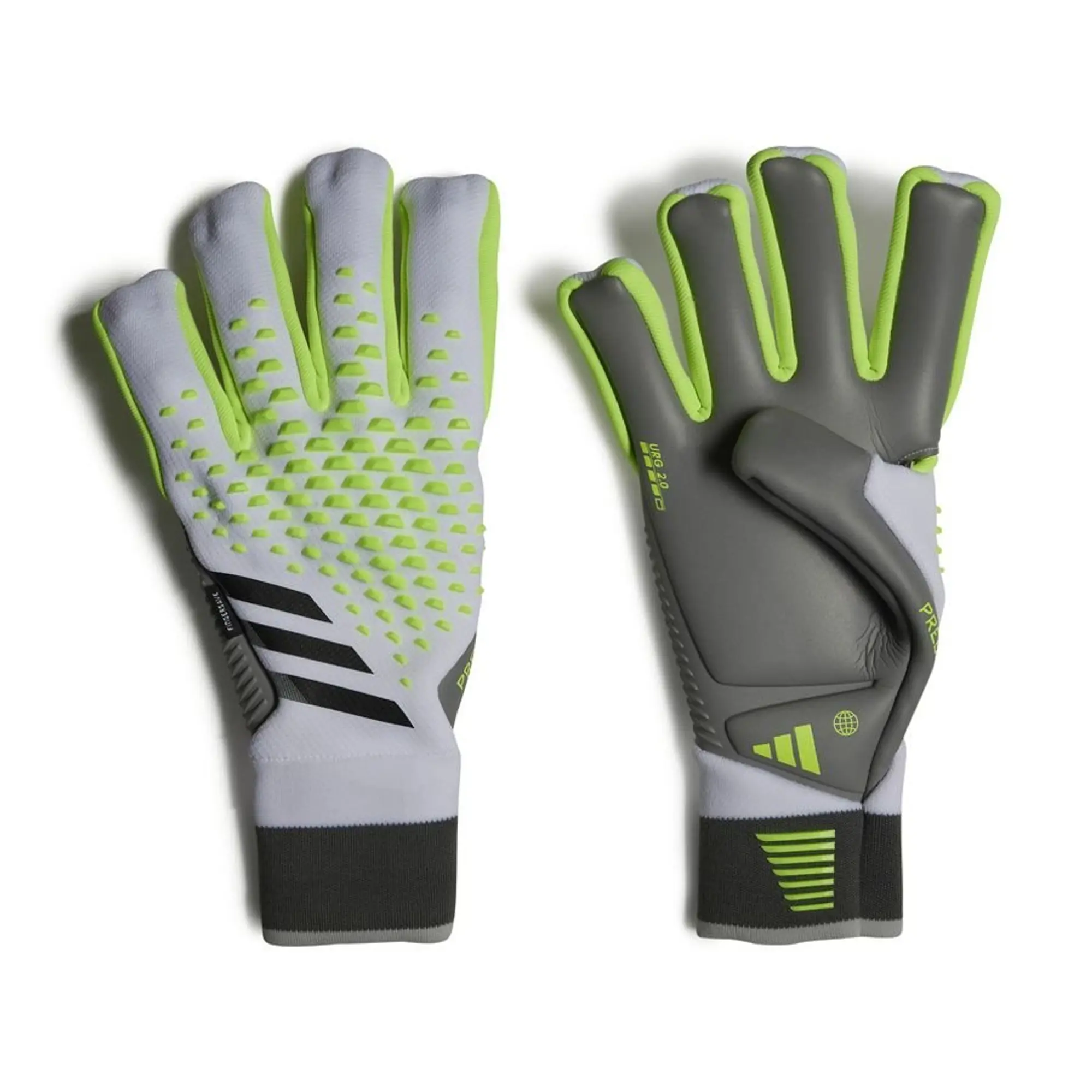 Adidas Goalkeeper Gloves Predator Pro Fingersave Crazyrush - White