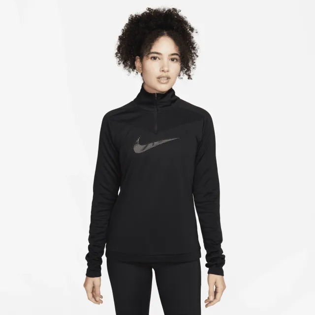Nike Dri-FIT Swoosh Women's 1/4-Zip Running Top - Black | FB4687-010 ...