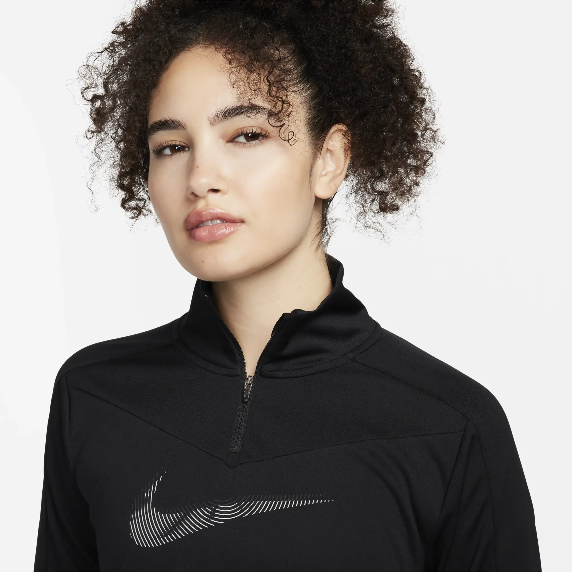 Nike Dri-FIT Swoosh Women's 1/4-Zip Running Top - Black | FB4687-010 ...