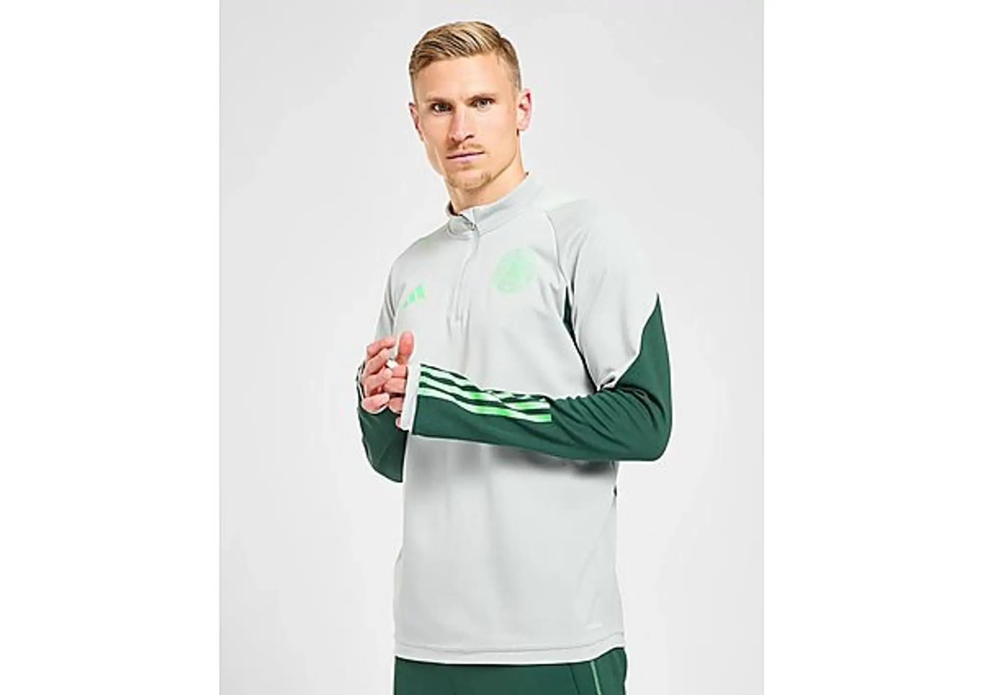 adidas Celtic FC Training Top - Grey - Mens